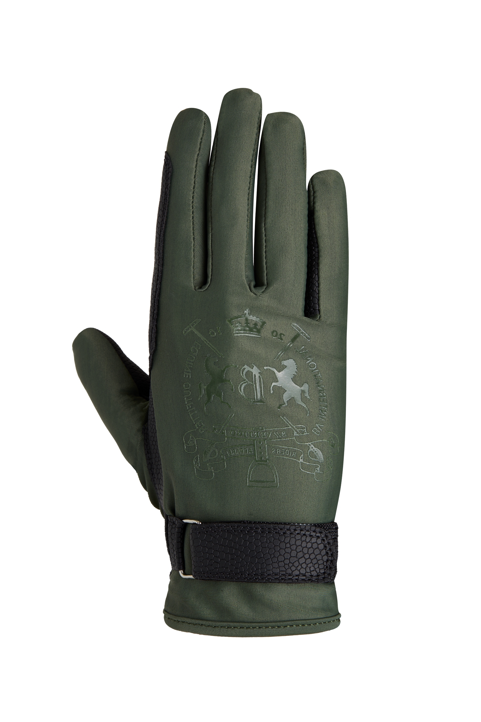 B Vertigo Laia Women's Riding Gloves with Logo Print