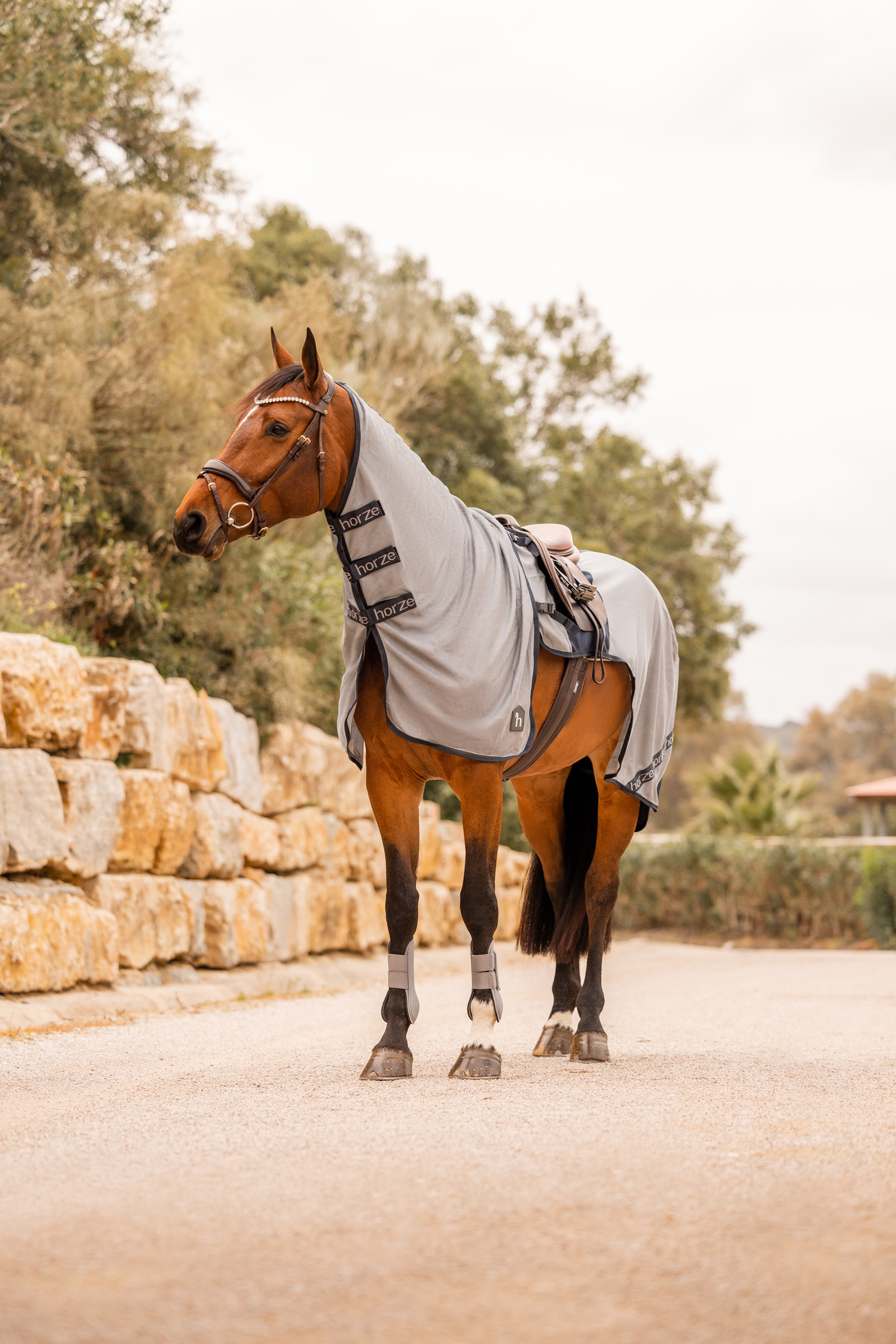 Horze Paso Fino Riding Fly Rug with Detachable Neck and UV Protection
