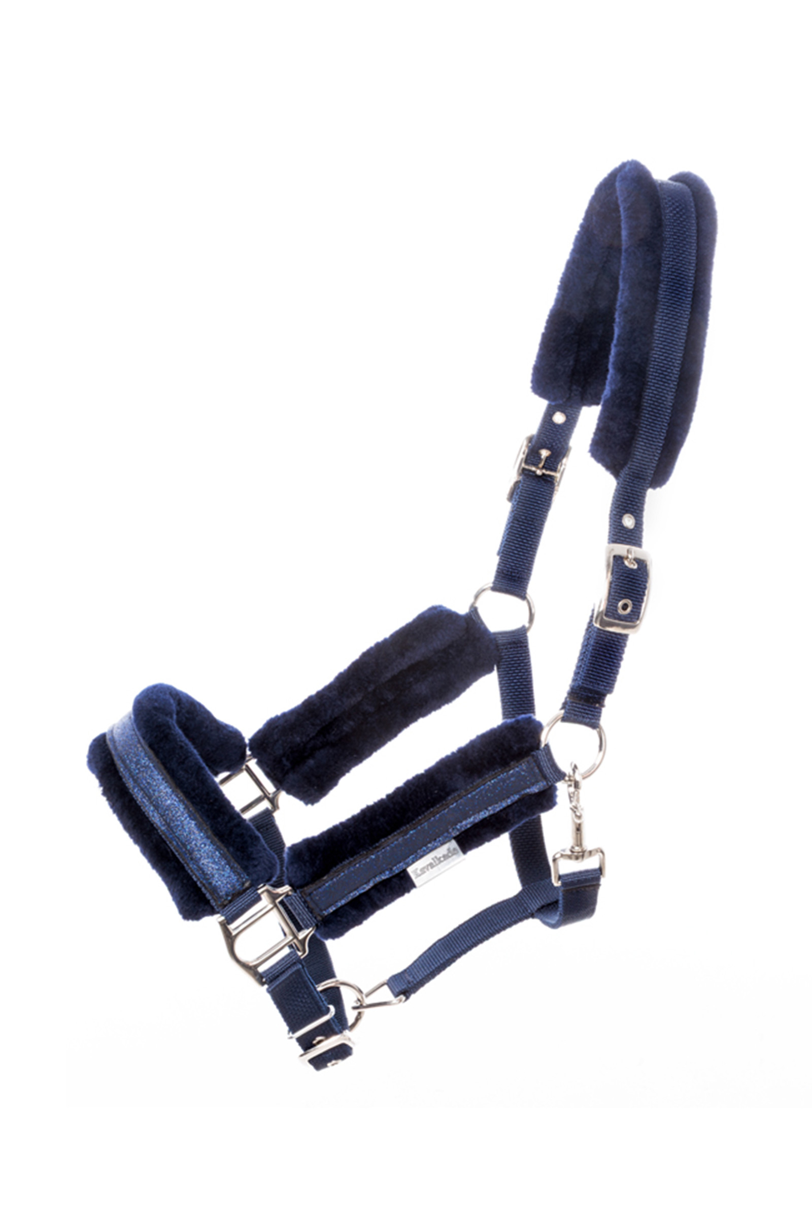 Marine/Marine Kavalkade Star Glitter Halter With Faux Fur