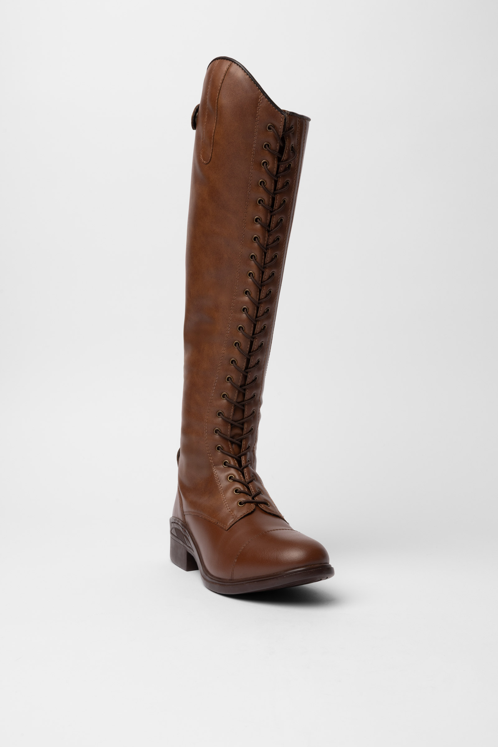 Light Brown Horze Women's Lace-Up Riding Boots
