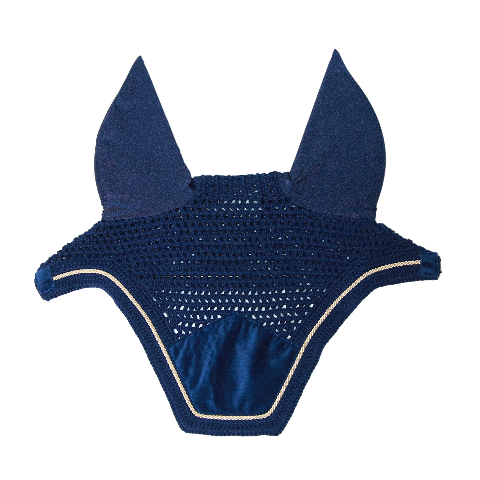 Dark Blue Kentucky Horsewear Wellington Velvet Basic Fly Veil
