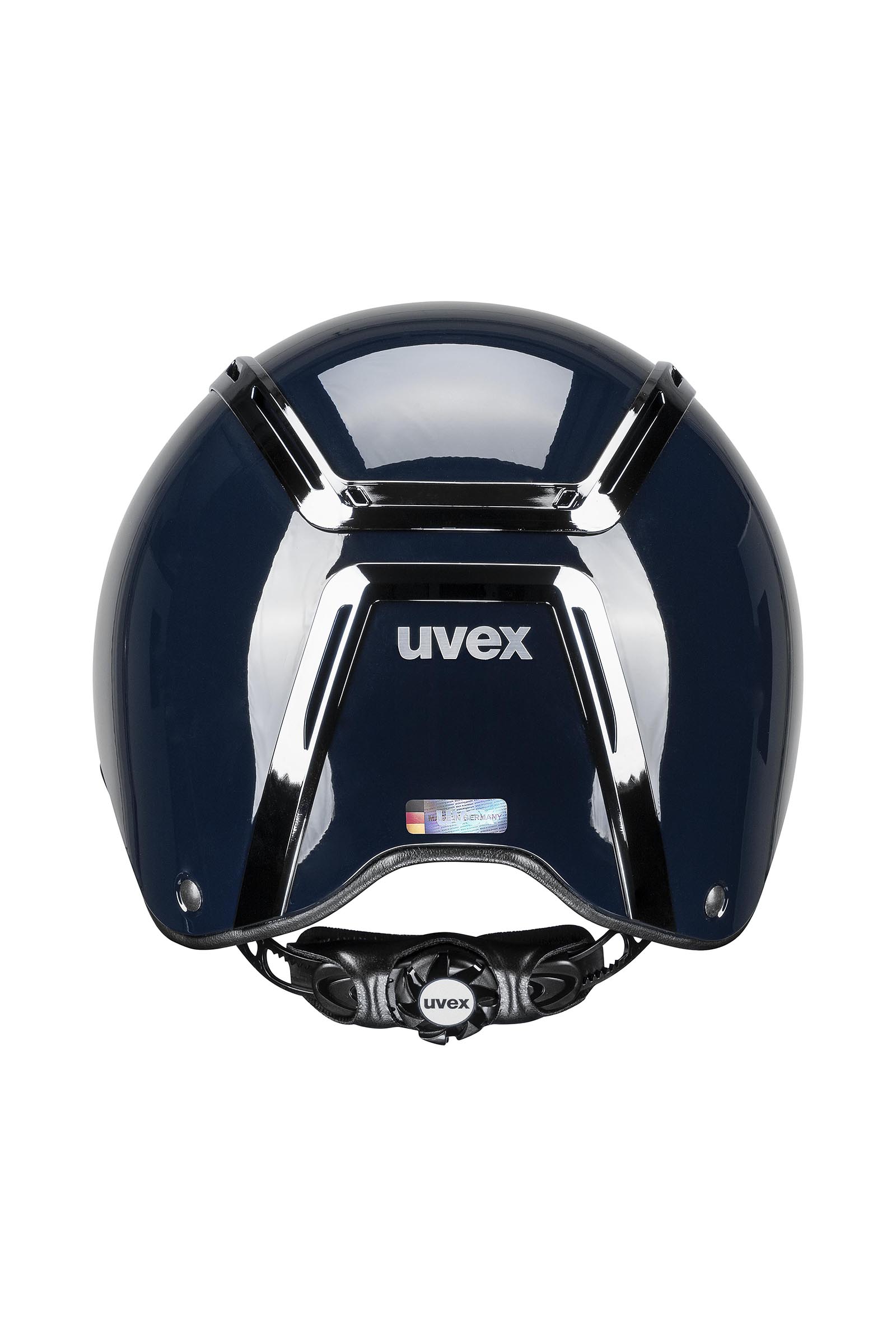 Uvex Exxeed Shiny Chrome Riding Helmet