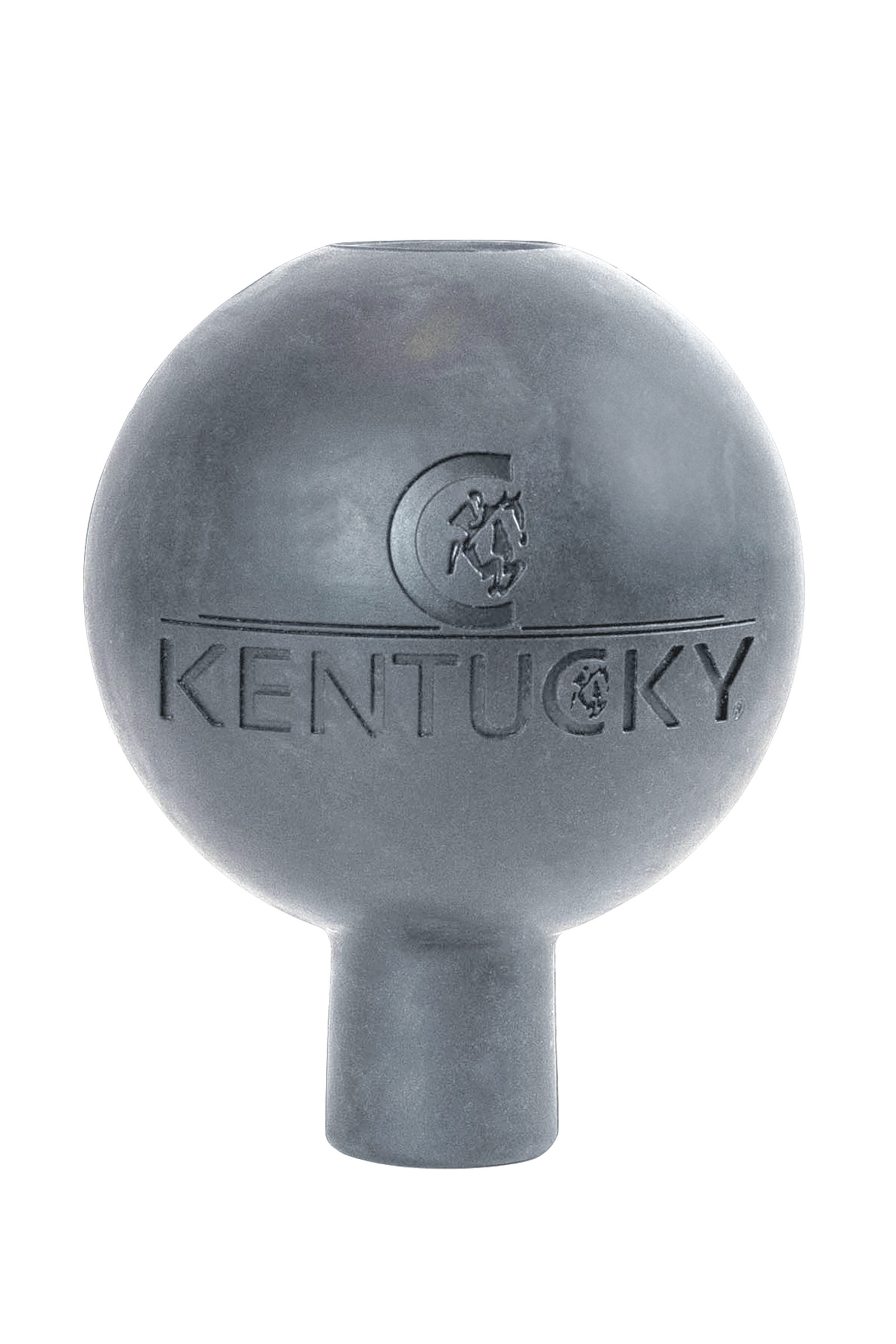 Grey Kentucky Horsewear lead & wall protection rubber ball  
