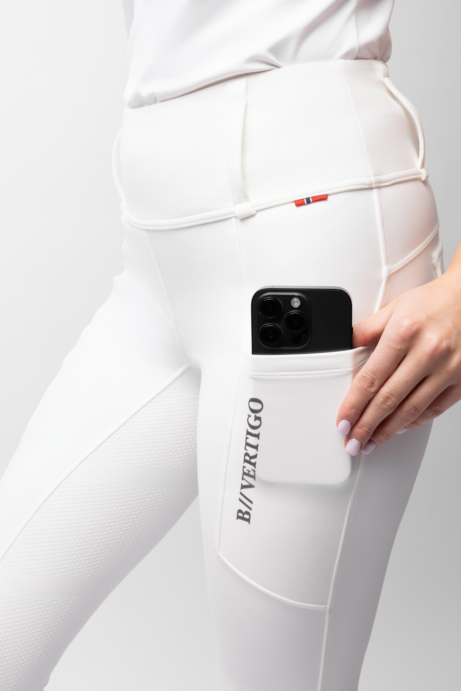 B Vertigo Chiara Women's Compression Hybrid Breeches With Full Grip