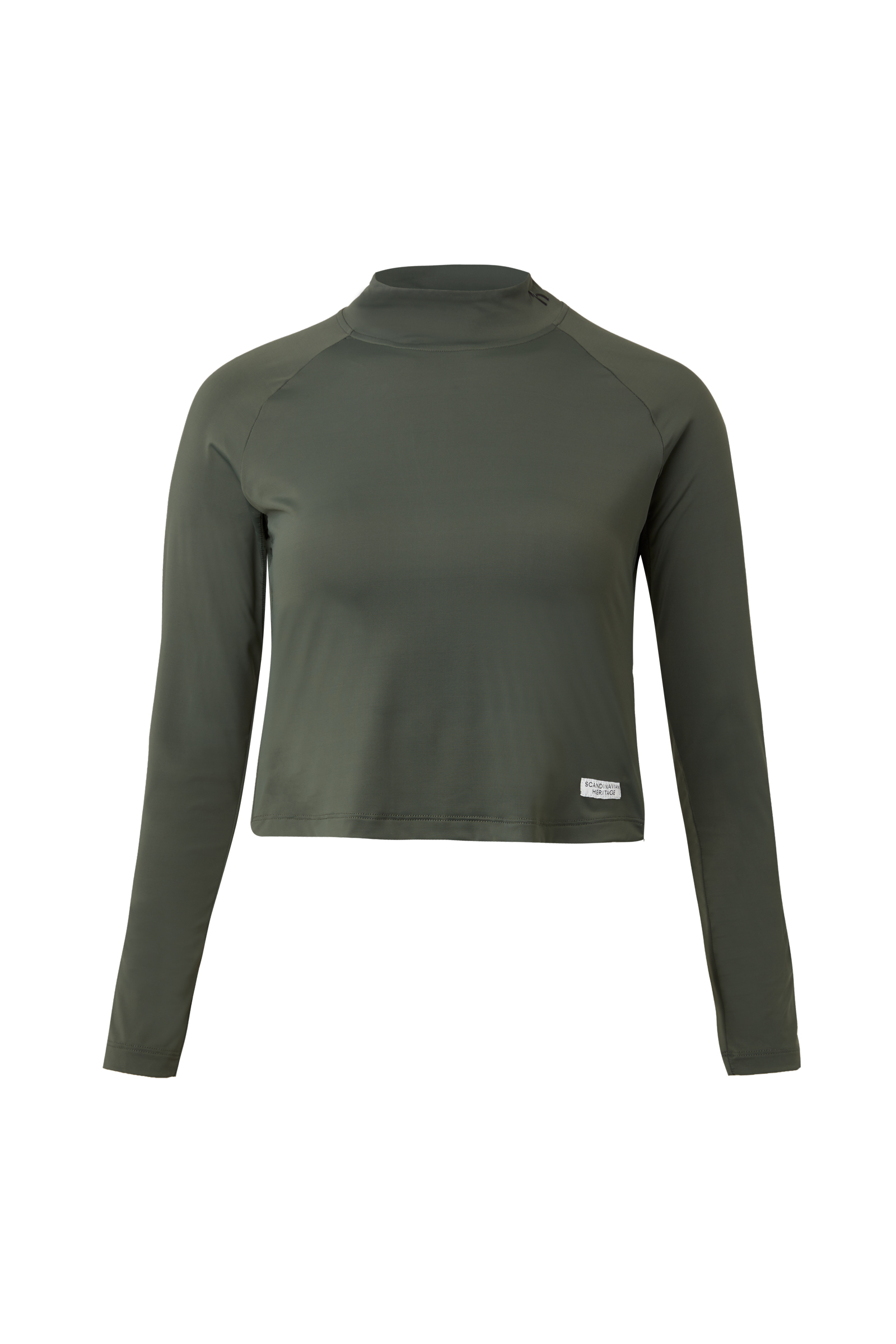 Climing Ivy Dark Green Horze Gabriela Crop Top 