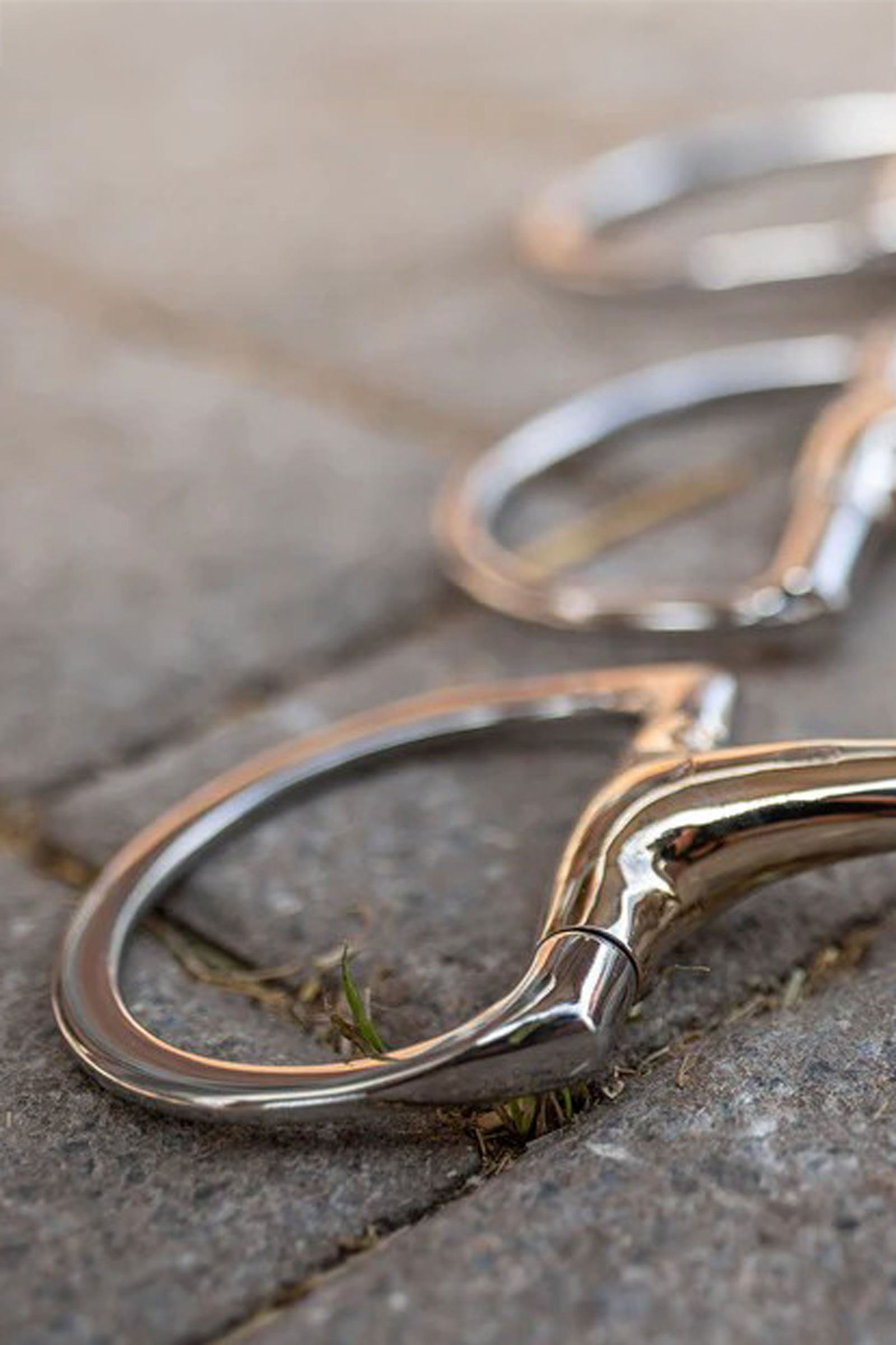 Sprenger Novocontact Eggbutt Bit With D-Rings, double jointed, Sensogan, 16mm