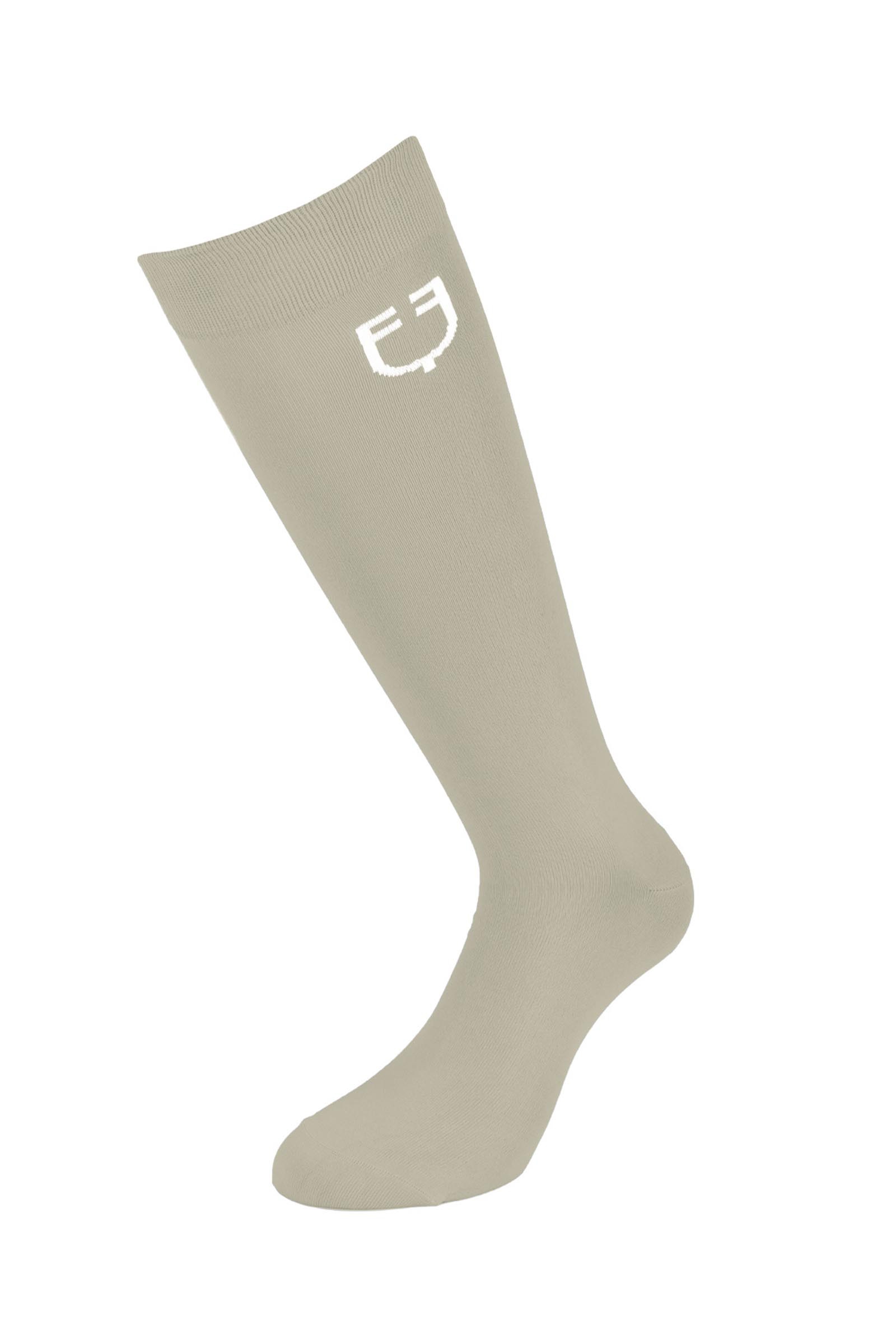 Oxford Tan/White Equestro SS2026 Unisex Light Basic Sock