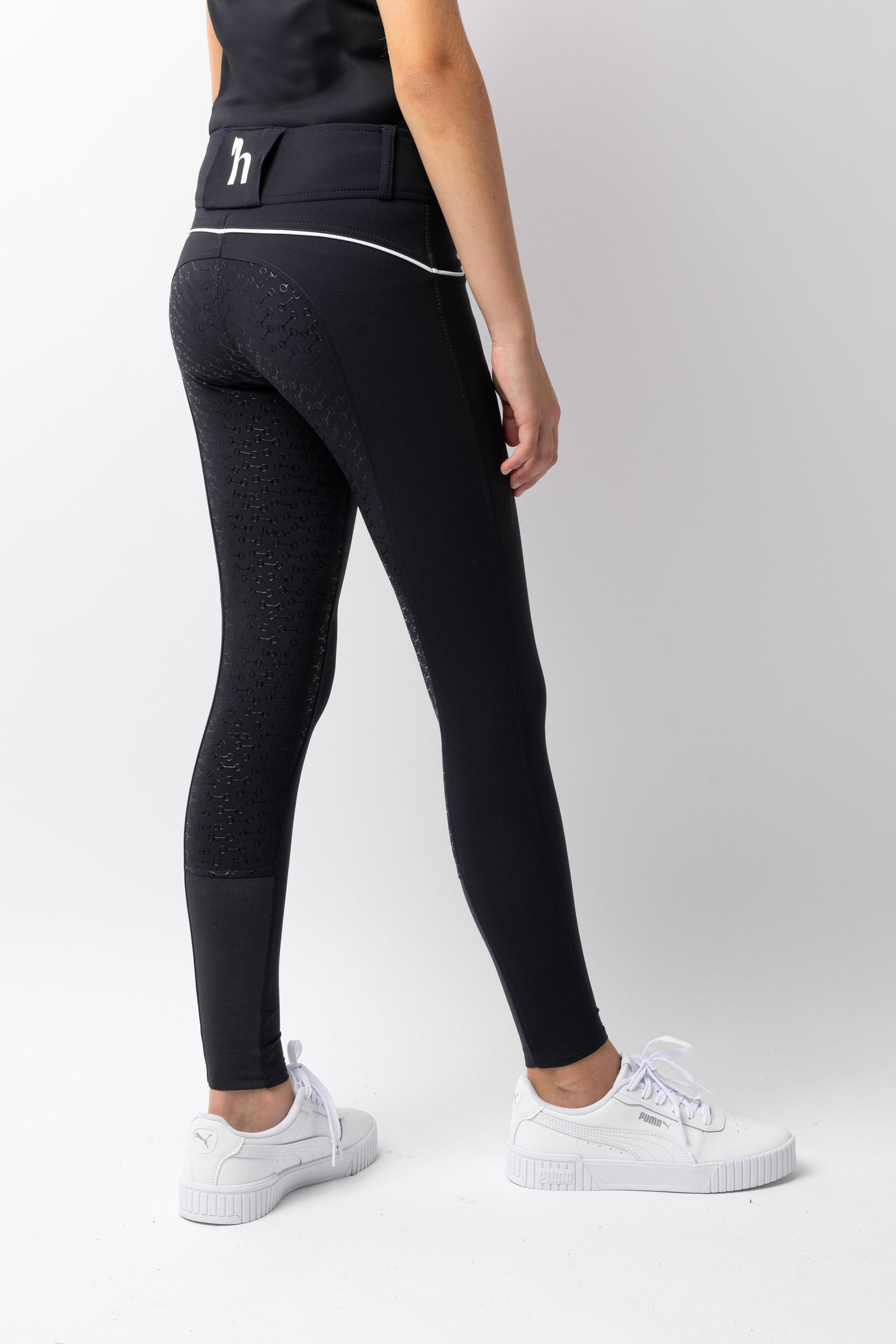 Horze Aubrey Kid's High Waist Breeches with Silicone Full Seat