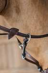 Dy'on New English 1/2 Rubber Reins Plaited Finishing With 7 Leather Loops
