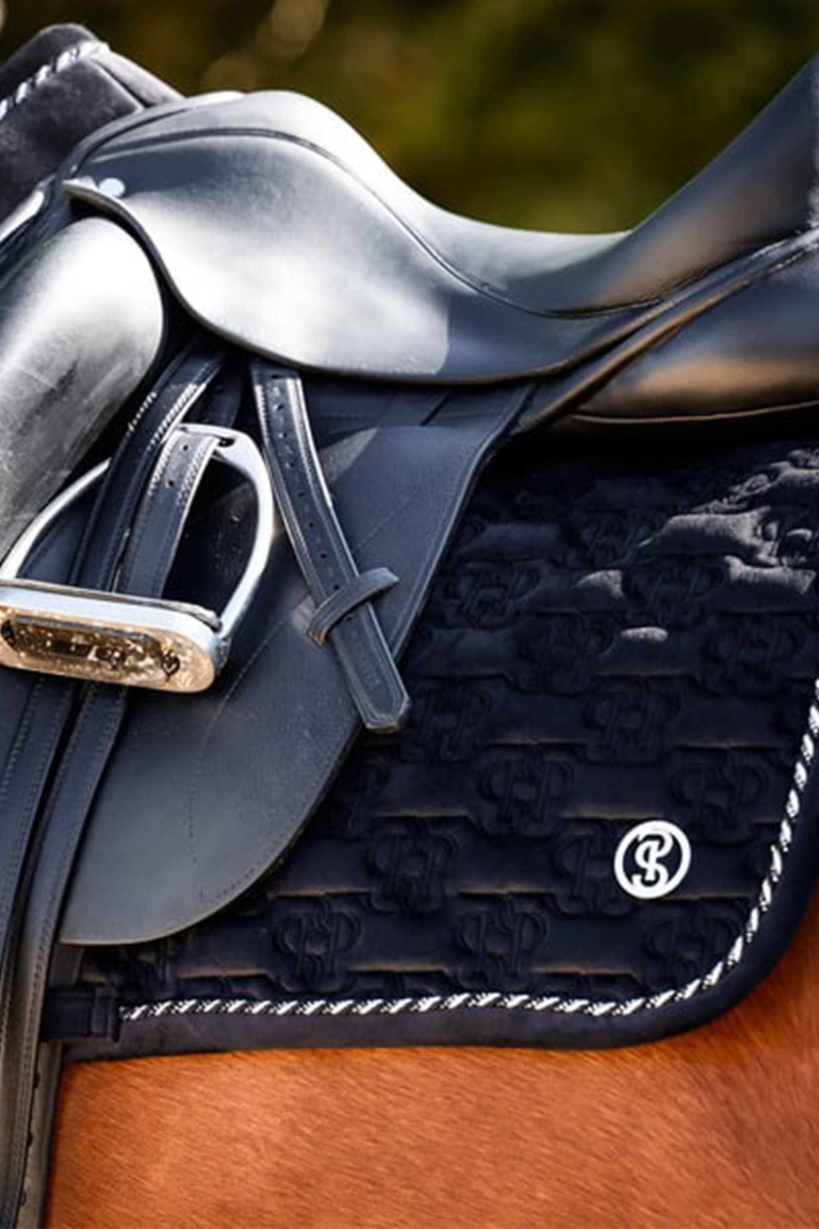 PS of Sweden Saddle Pad Velvet Monogram Dressage