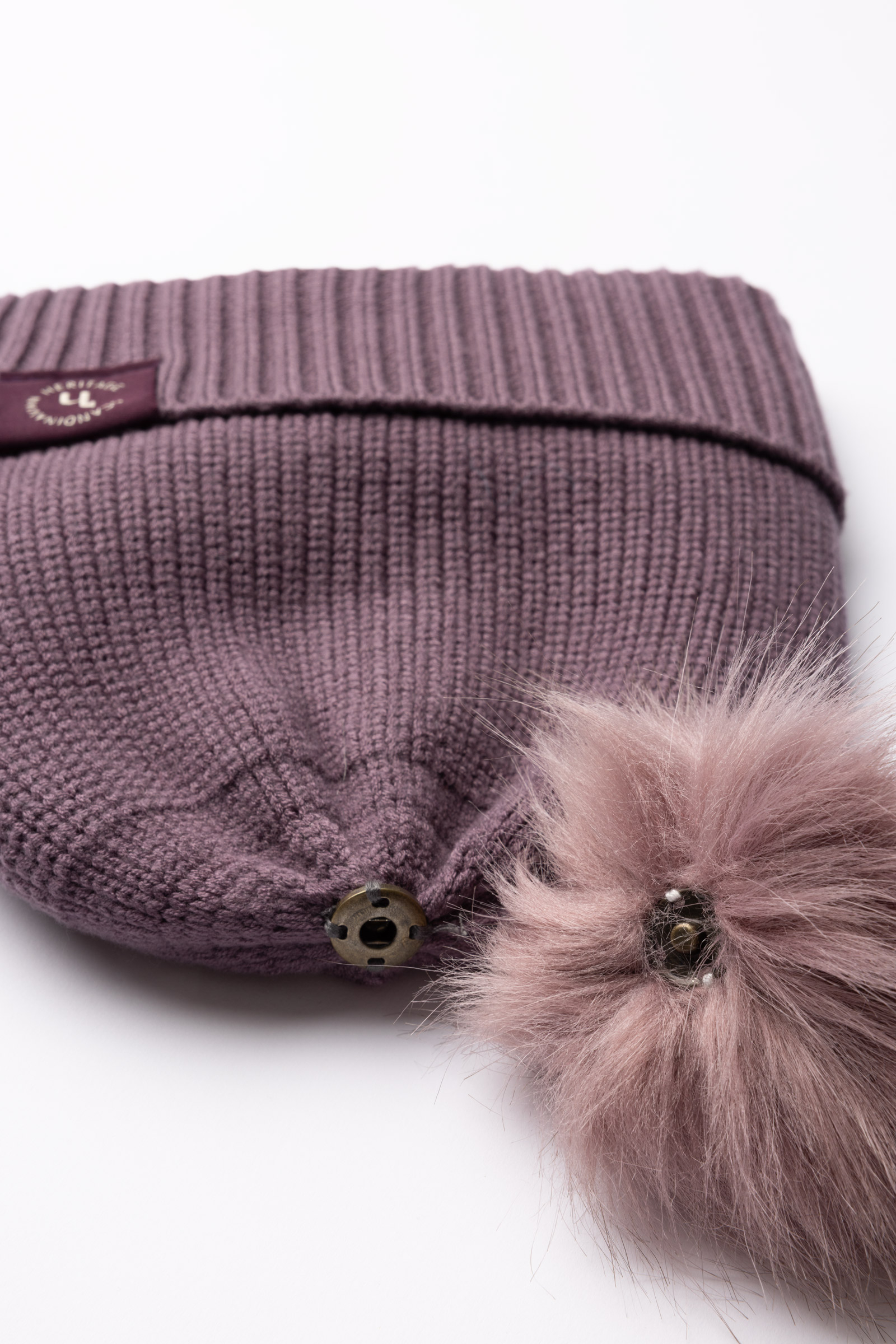 Horze Noa Kids Knitted Hat With Removable Pompom