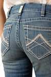 Ariat R.E.A.L. Mid Rise Stretch Icon Stackable Straight Leg Women's Jeans