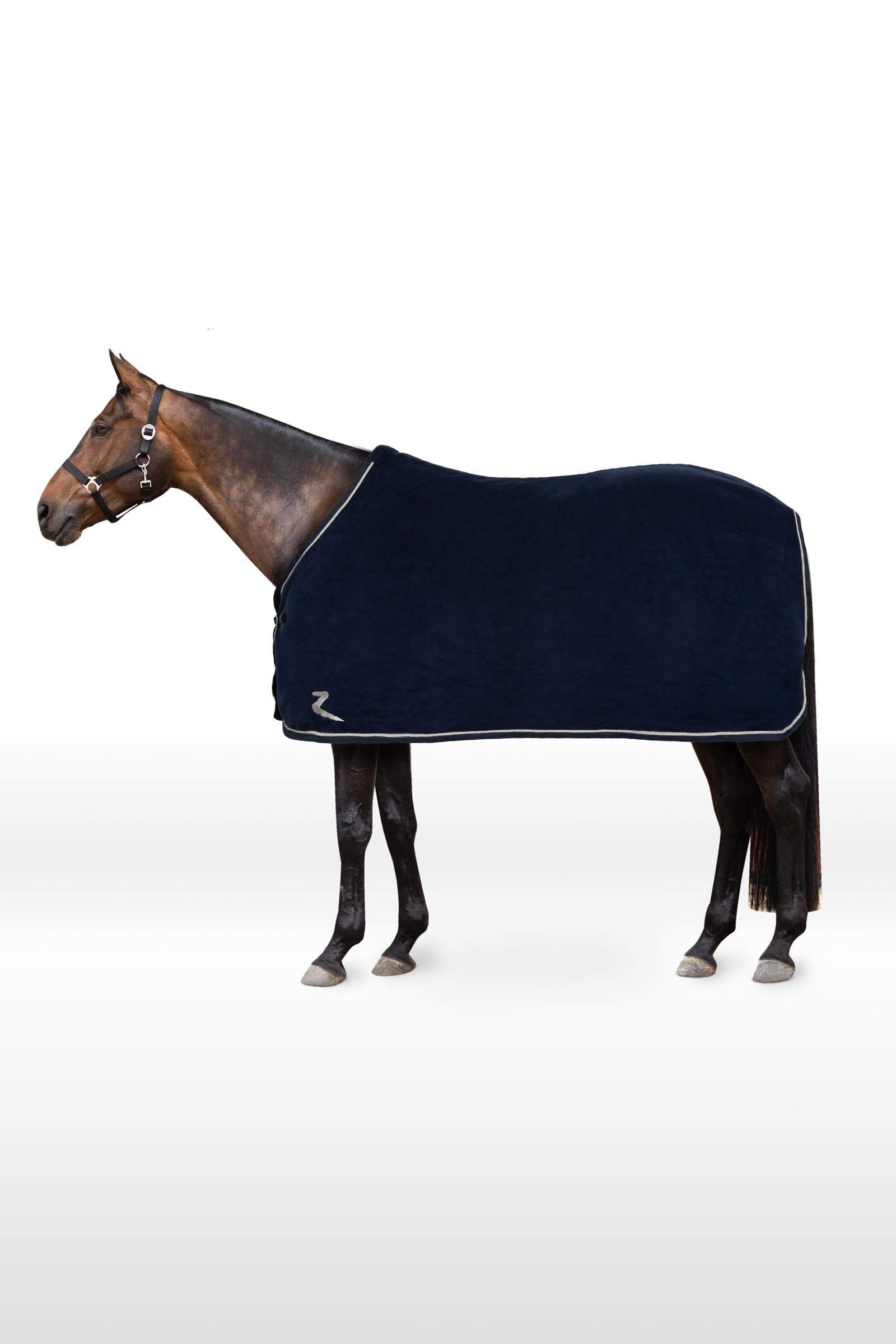Dark Blue Horze Fleece Show Cooler Rug