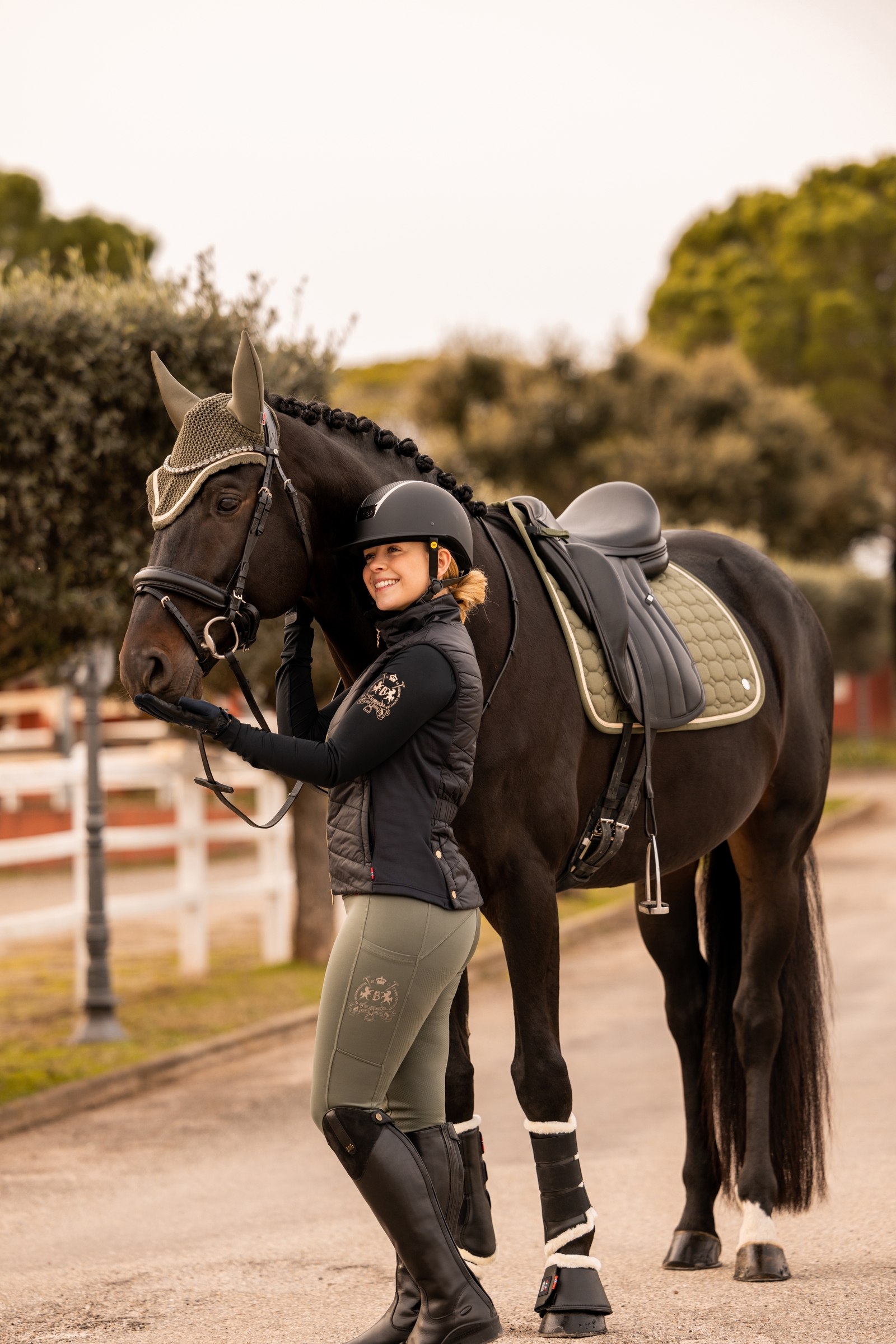 B Vertigo Caitlin Women's Full Seat Riding Tights with High Waist