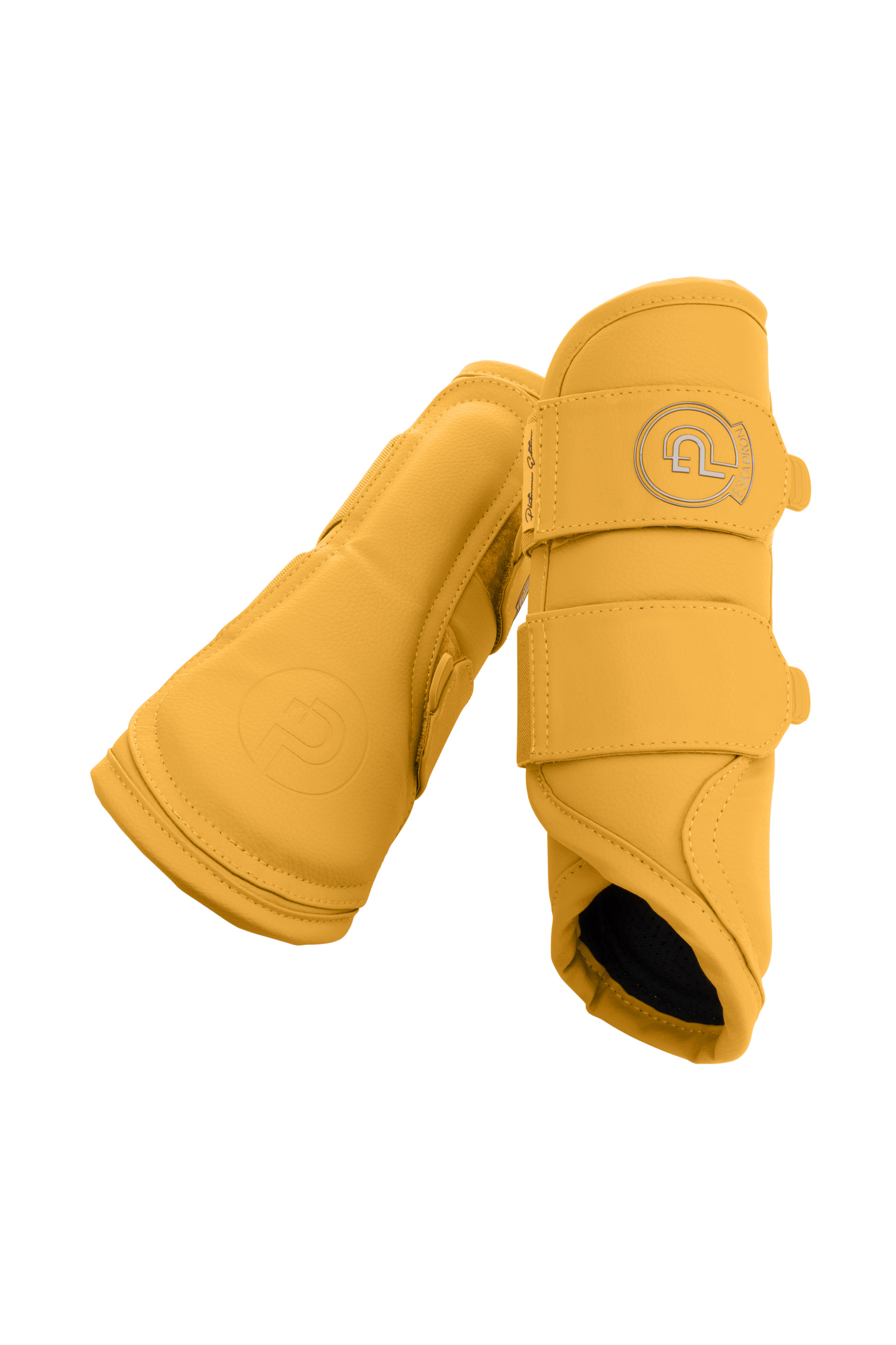 Golden Yellow Eskadron Platinum 25 Faux Leather Tendon Boots