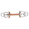 Finntack Leather Covered Extended Double-ring Straight Driving Bit