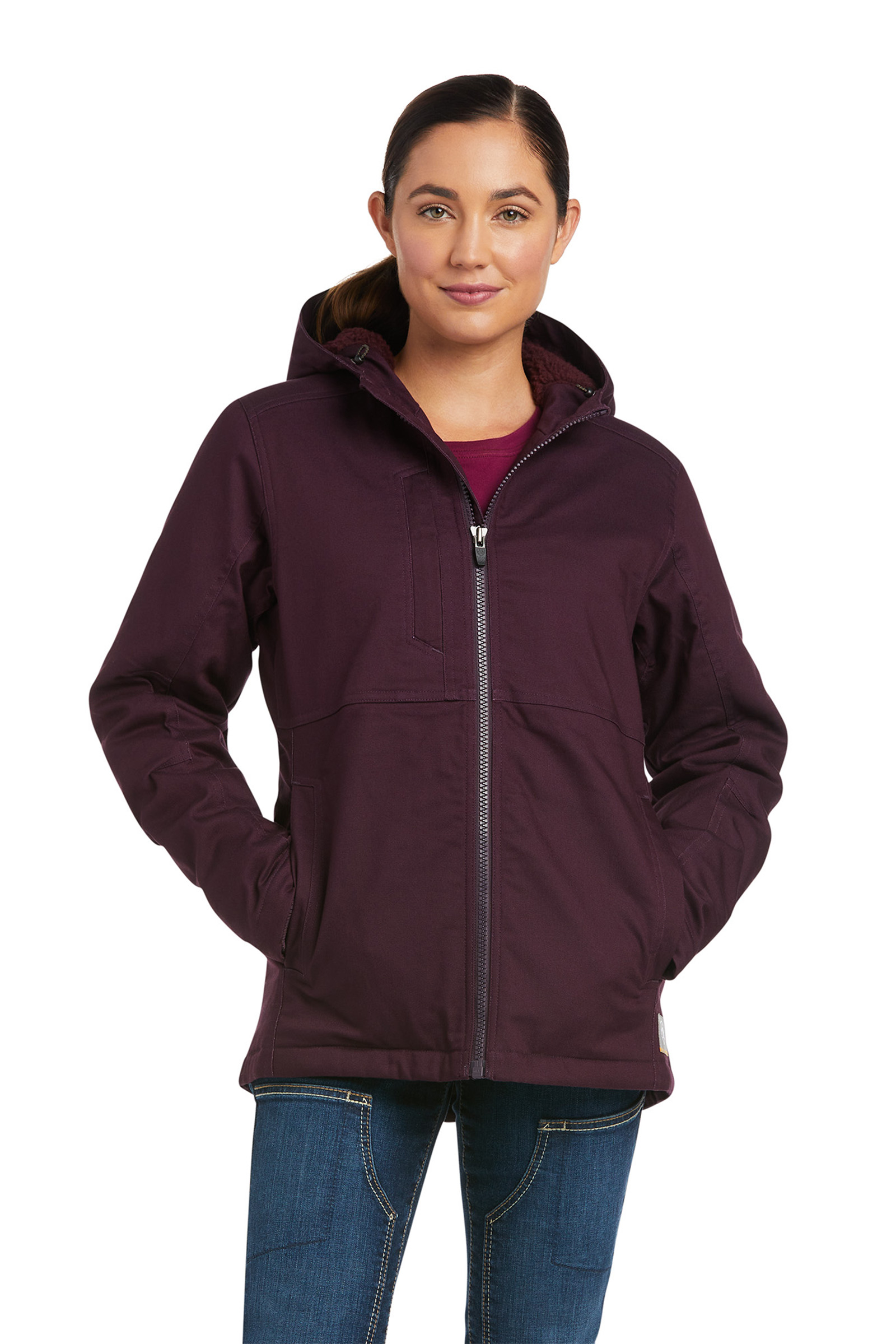 Plum Perfect  Ariat Rebar DuraCanvas Insulated Women's Jacket