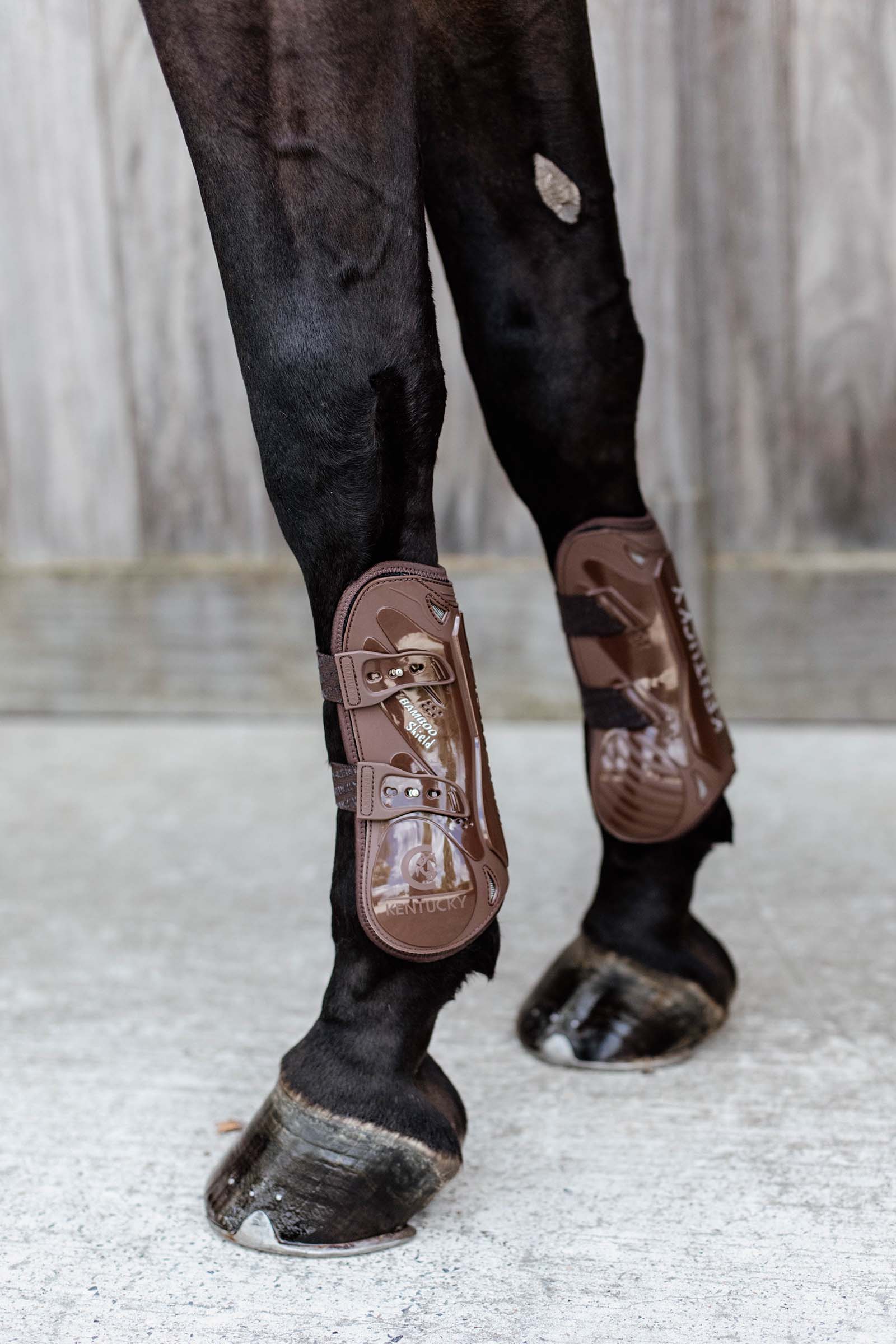 Brown Kentucky Horsewear Bamboo Elastik Boots