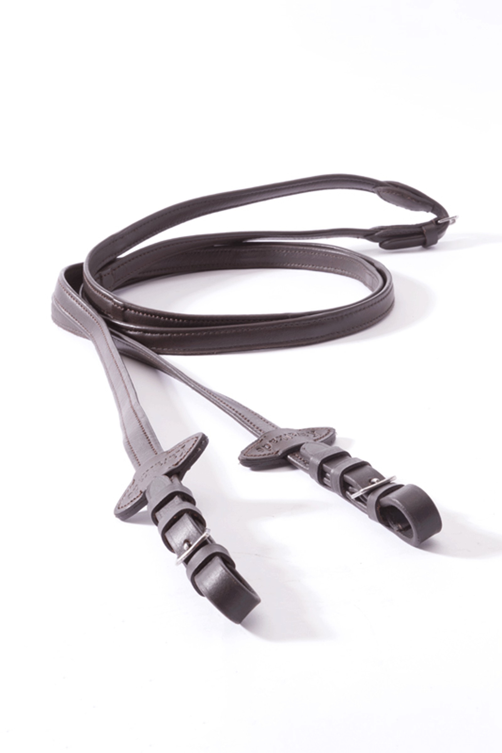 Kavalkade Soft Leather Reins With 5 Stops, 16 mm