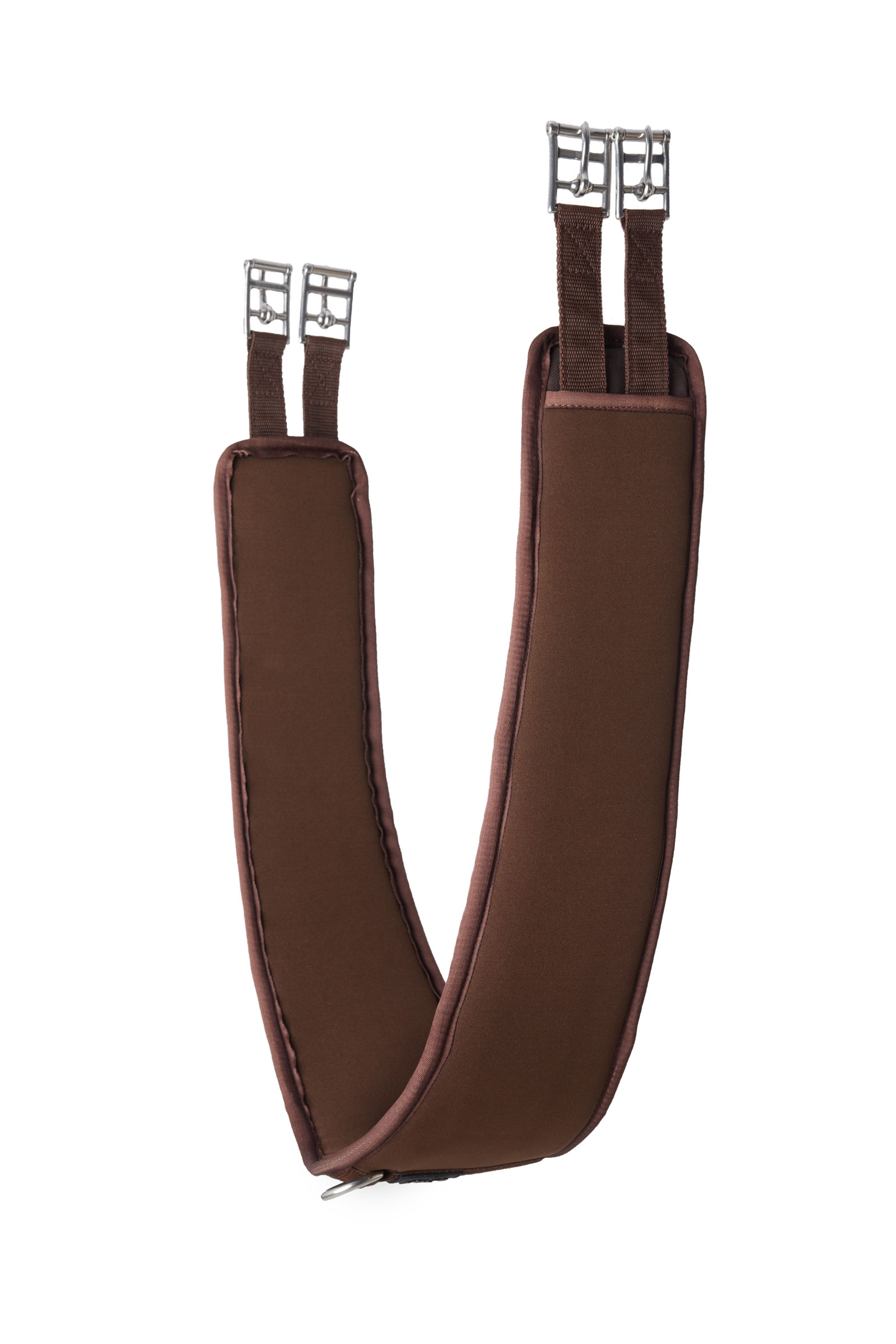 Demitasse Brown Horze Frontera Shaped Neoprene Long Girth without Elastic
