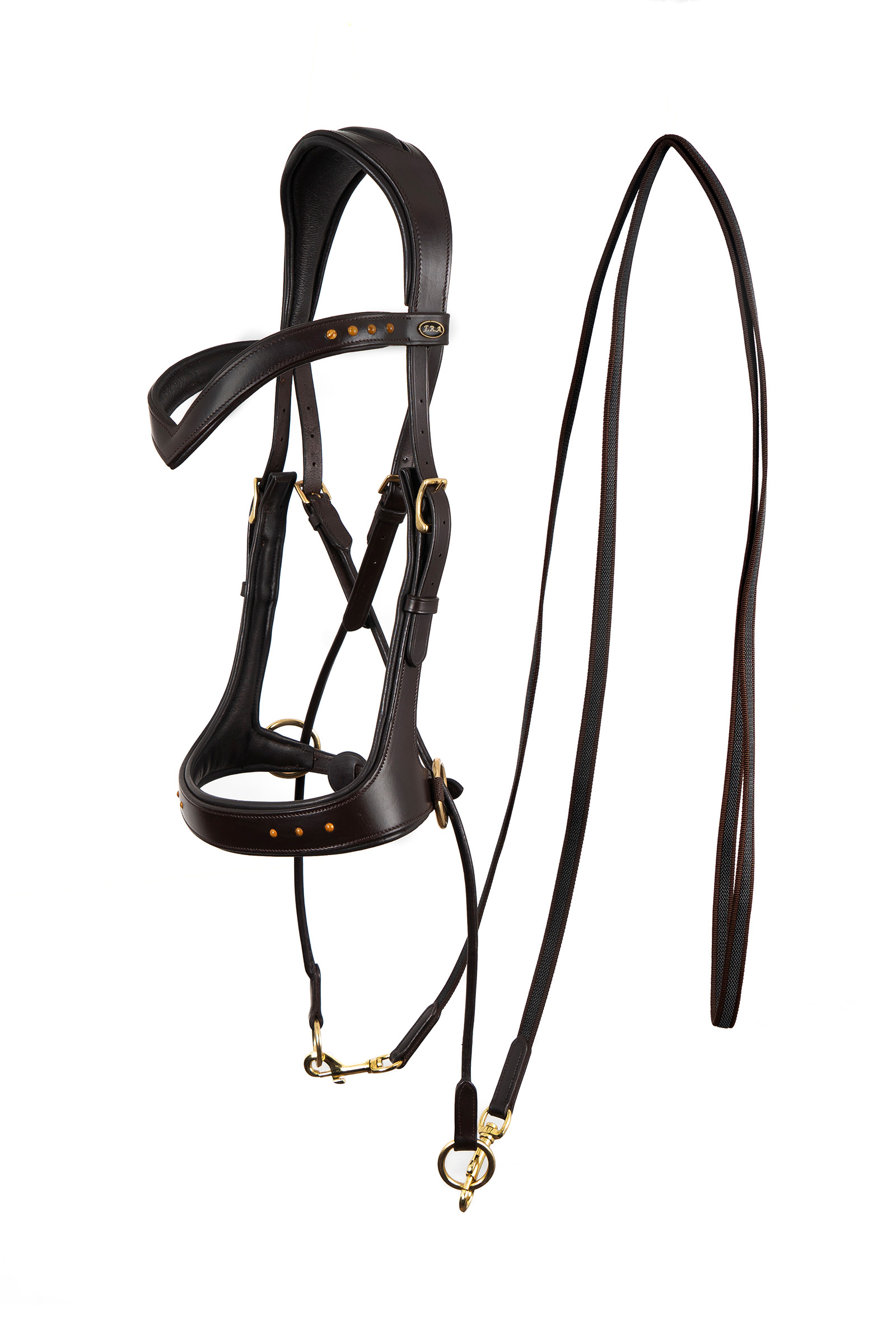 F.R.A. Freedom Riding Articles Glory Bitless Bridle With Reins (System 5), brown