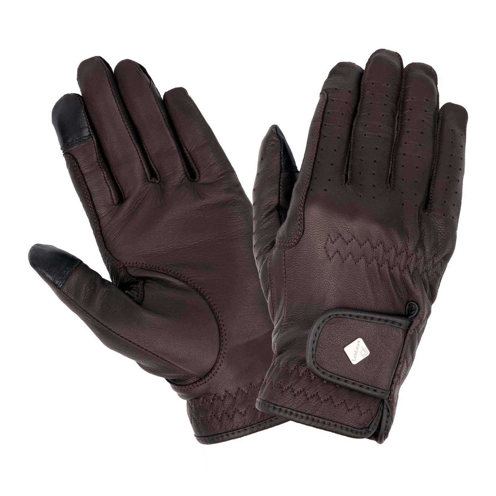 Brown LeMieux Pro Touch Classic Leather Glove
