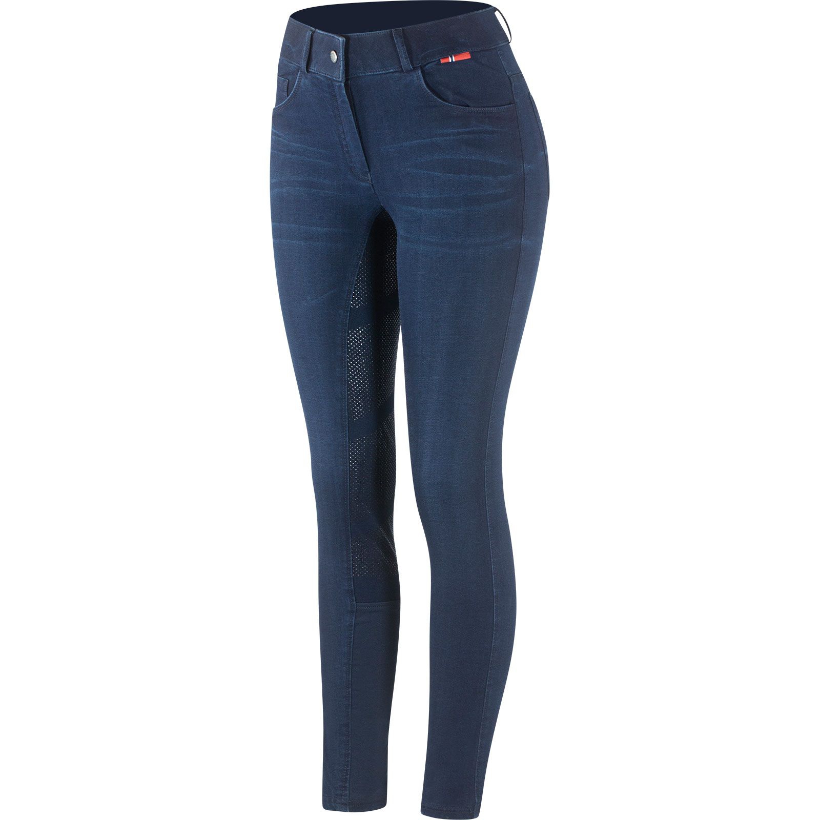 B Vertigo Elle Full Seat Breeches Denim with silicone grip for Woman