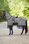Waldhausen Zebra Fly Sheet With Saddle Cut and Fringes, UV-Protection