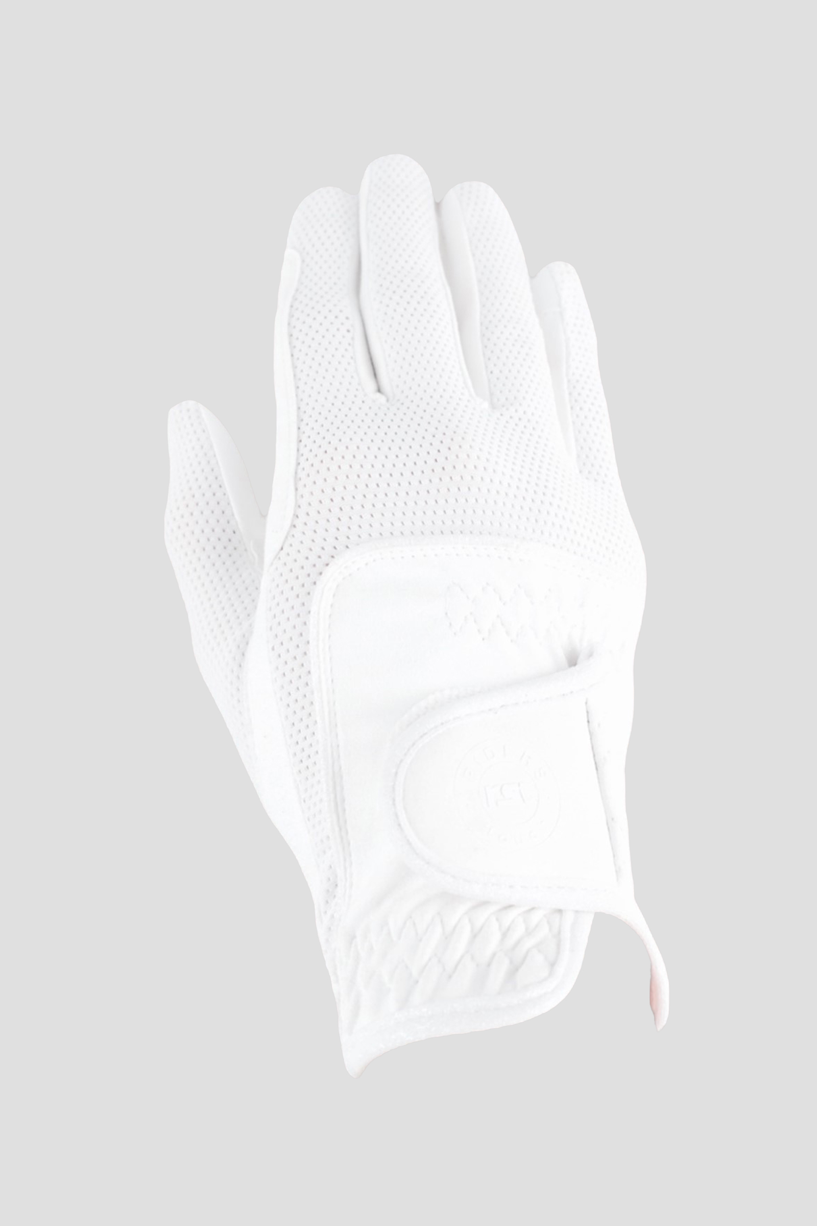 White RSL Ravenna Riding Gloves
