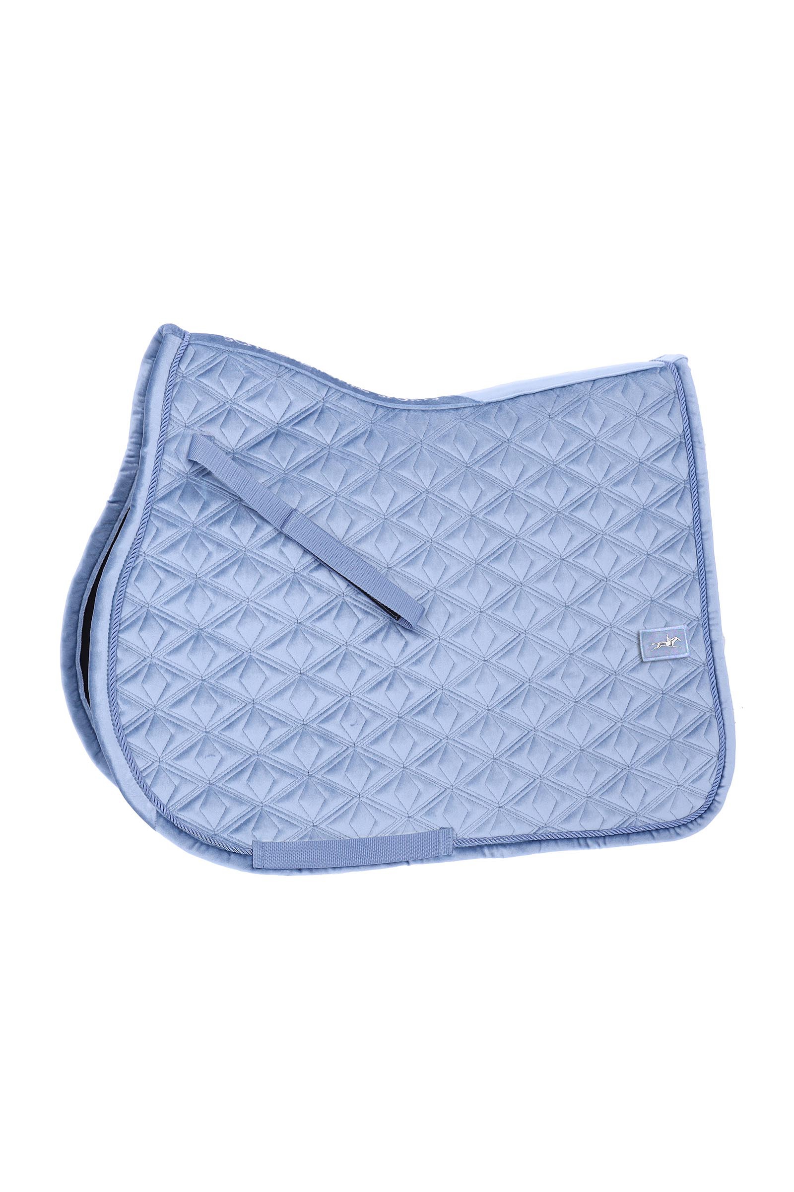 Milky Blue Schockem&ouml;hle Sports SP Velvet D Style Jumping Saddle Pad