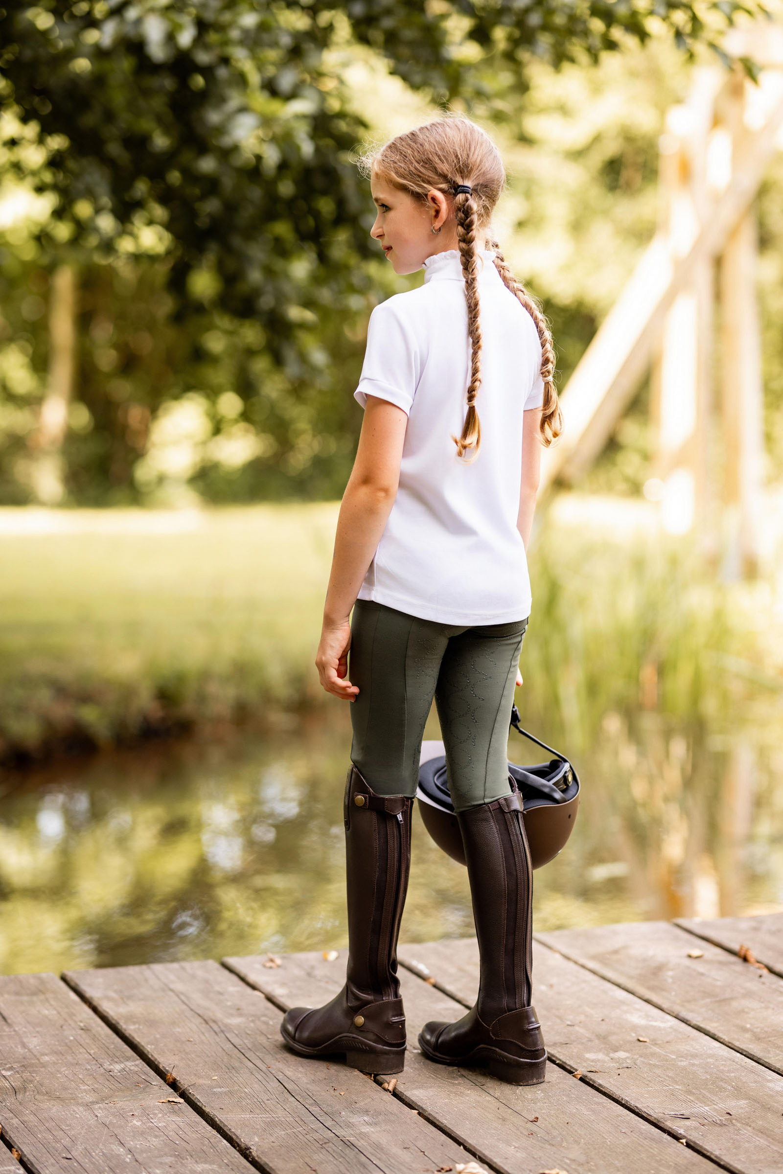 Horze Gillian Kids&acute; Full Seat Compression Tights