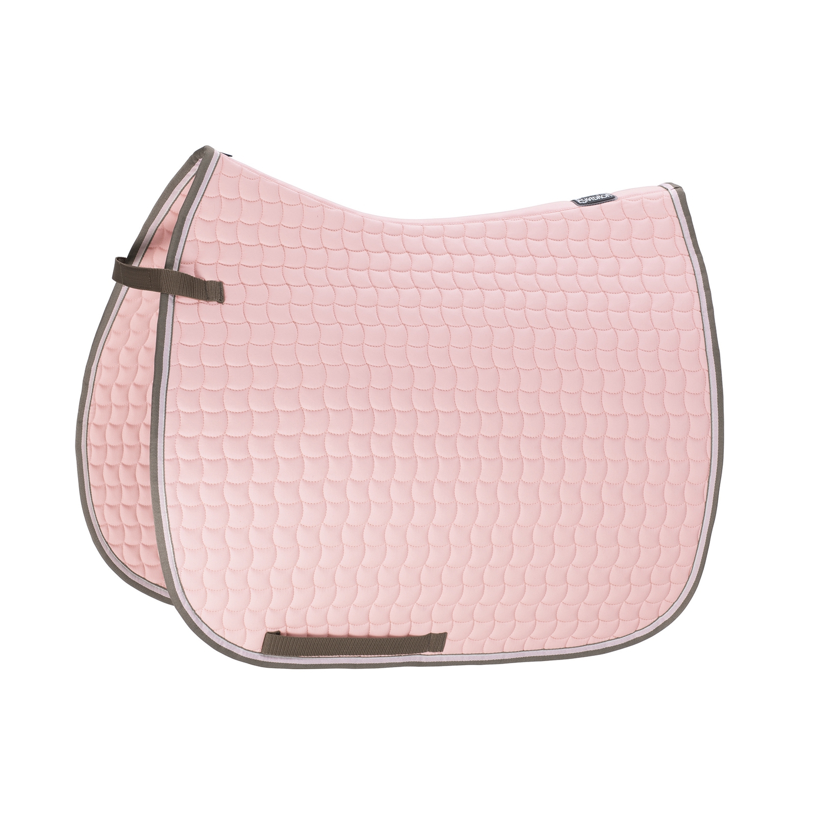 Powder Pink Eskadron Cotton Contrast Dressage Saddle Pad
