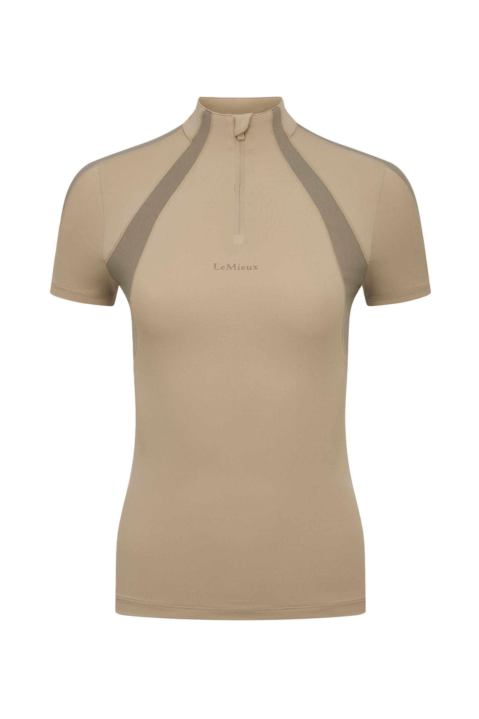 Almond LeMieux Maria Mesh Short Sleeve Baselayer