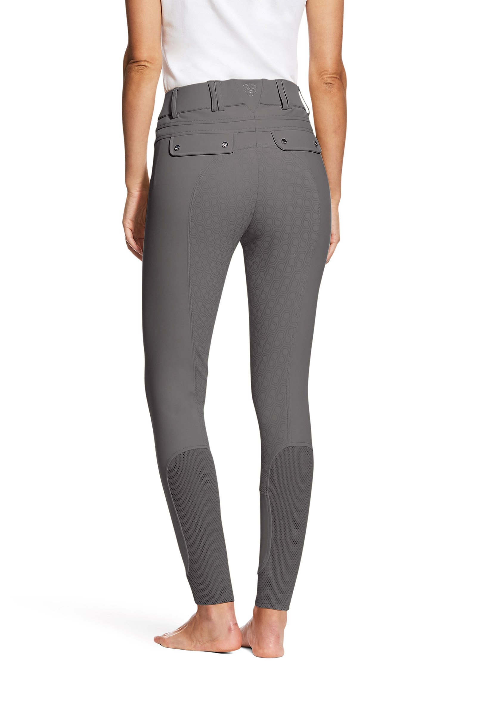 Paloma grey Ariat Tri Factor Women's Full Seat Breeches With Silicone Grip