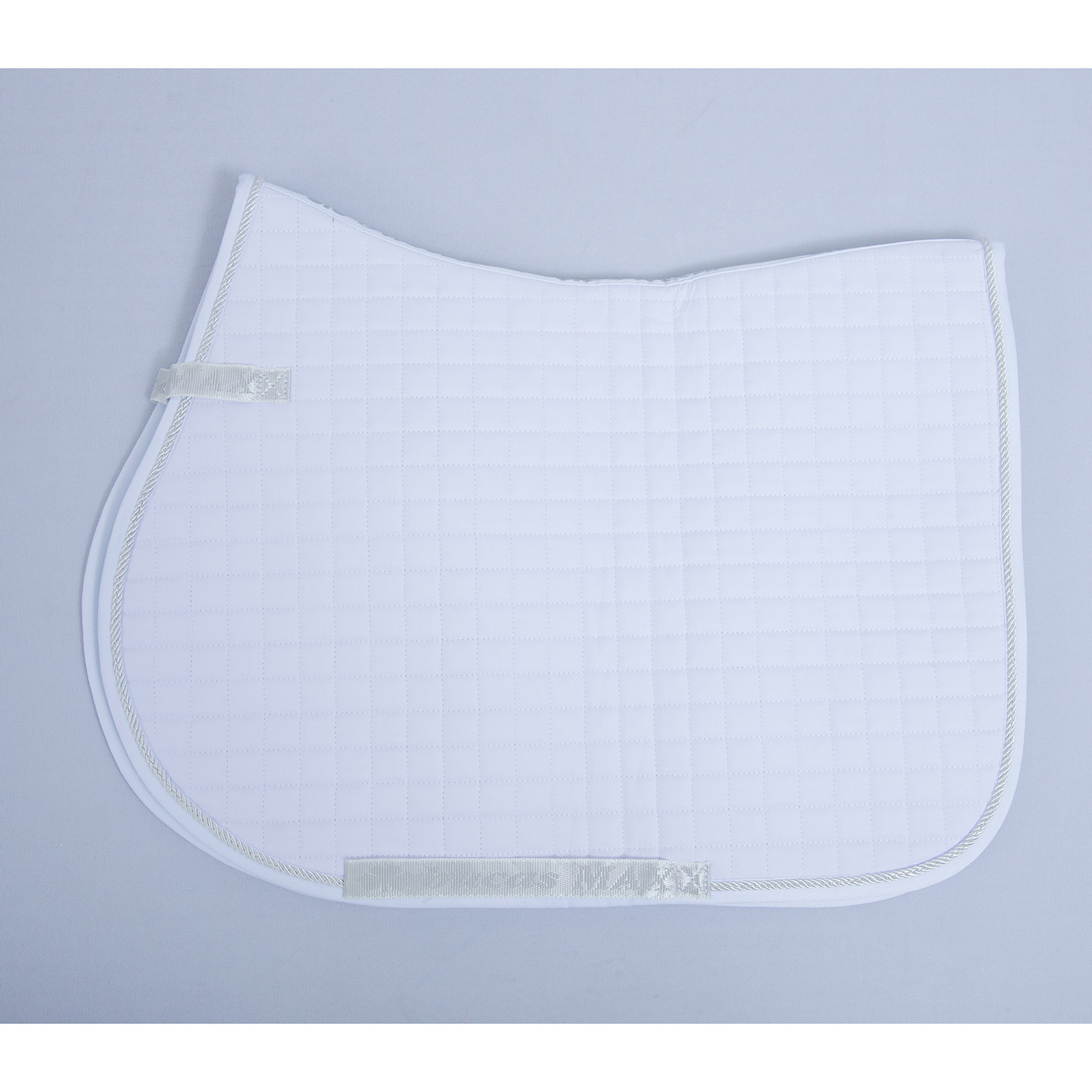 White/Silver Bucas Max Saddle Pad Jumping/AP