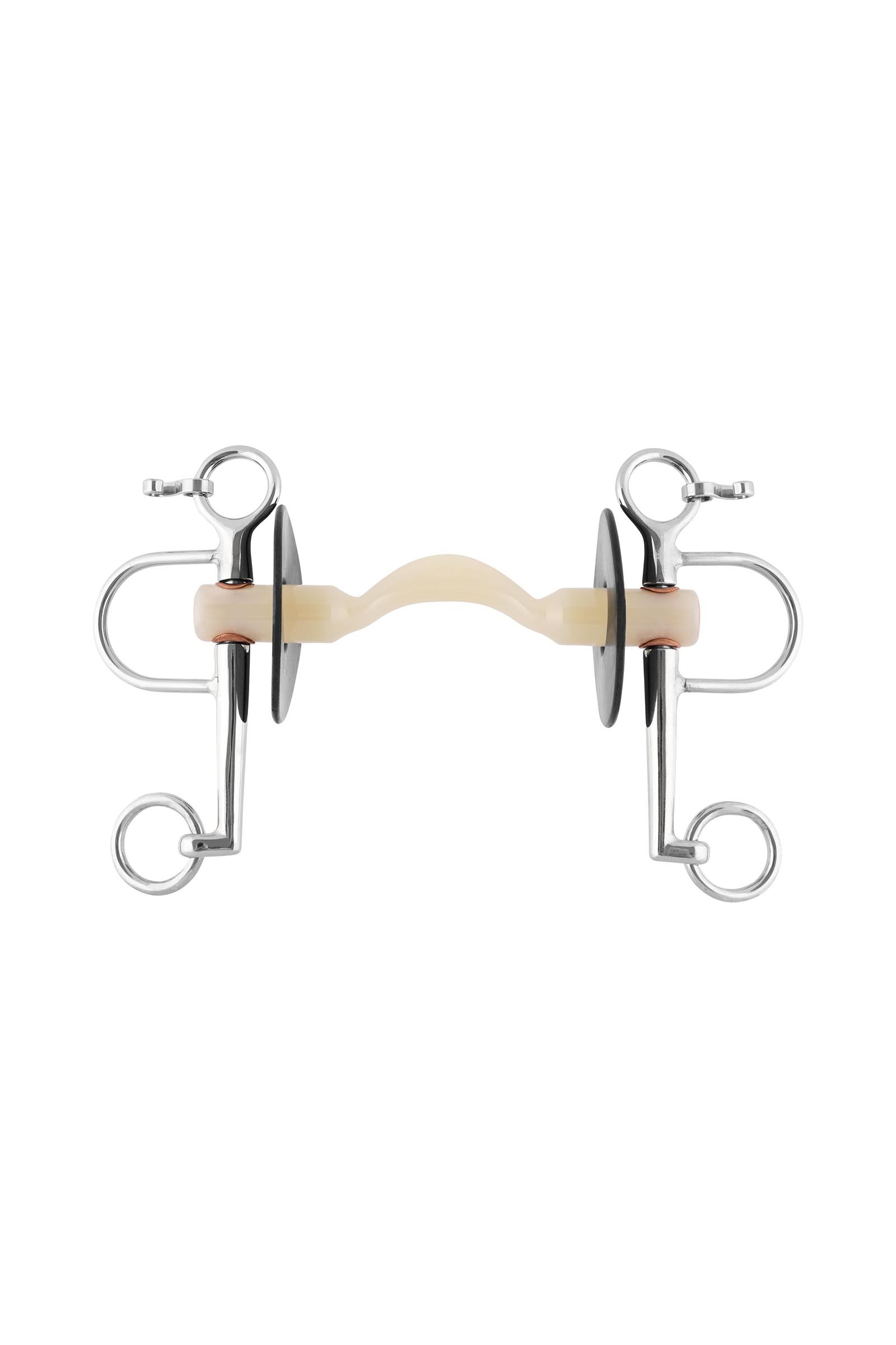 Sprenger Nathe Pelham 20mm w/ Soft Mullen Mouth, Port & Long Cheeks (lower cheek 7cm ring)