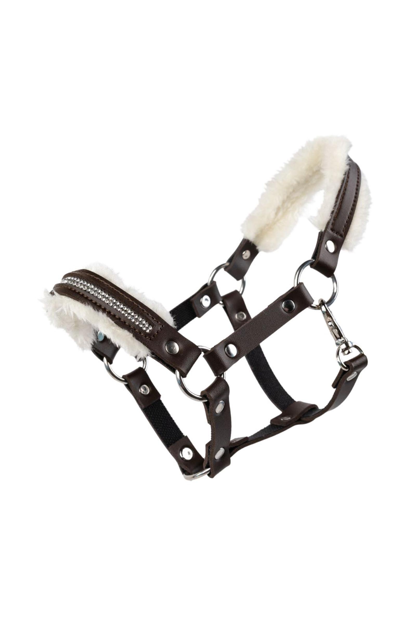 Brown My Hobby Horse Halter with Plush & Stones