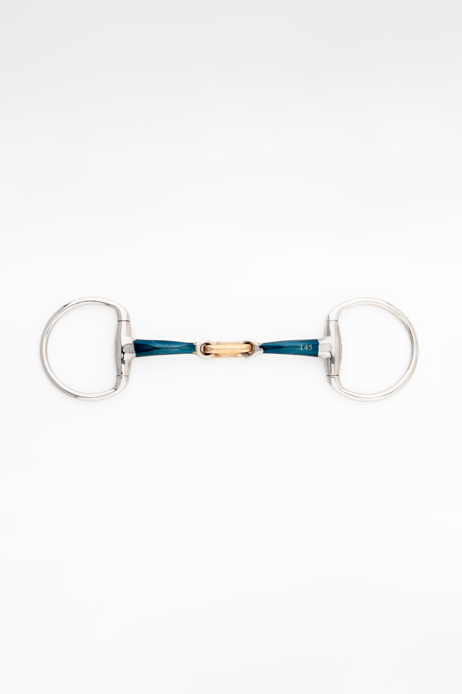 Kavalkade Ergonomic Eggbutt Snaffle Bit Double Jointed, 14 mm