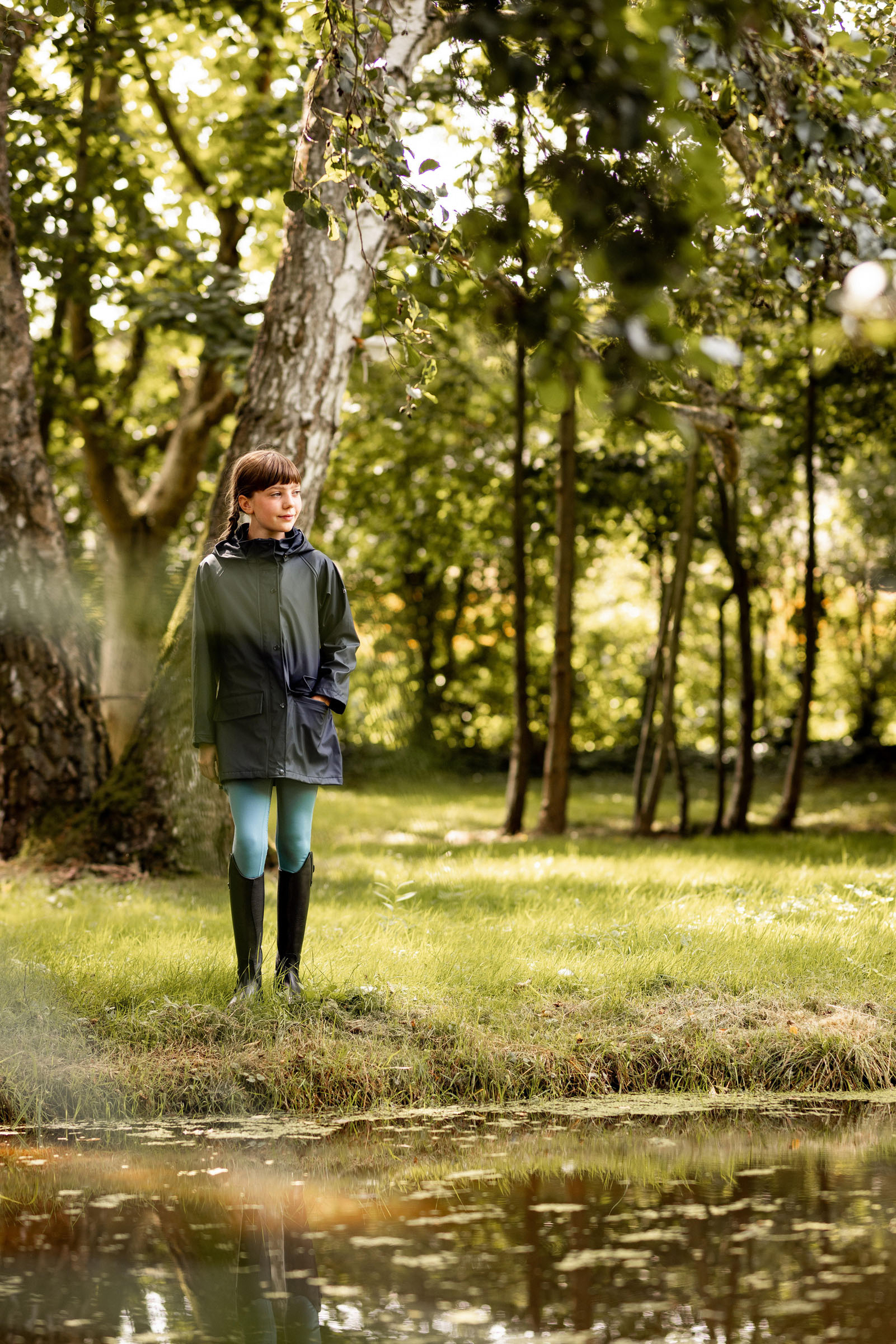 Horze Clara Kids' Rain Riding Jacket