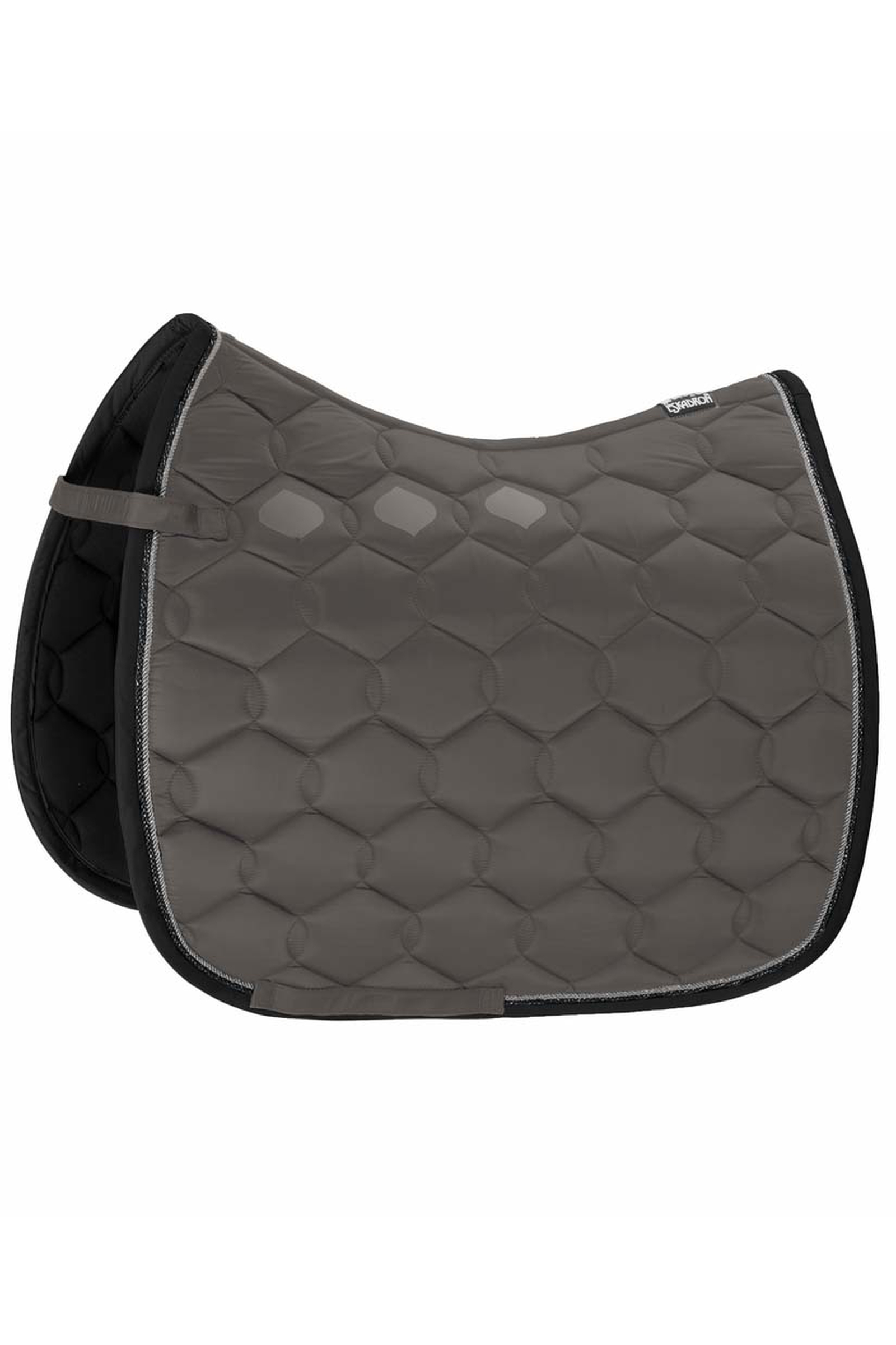 Grey Eskadron Glossy Wave Contrast All purpose Saddle Pad