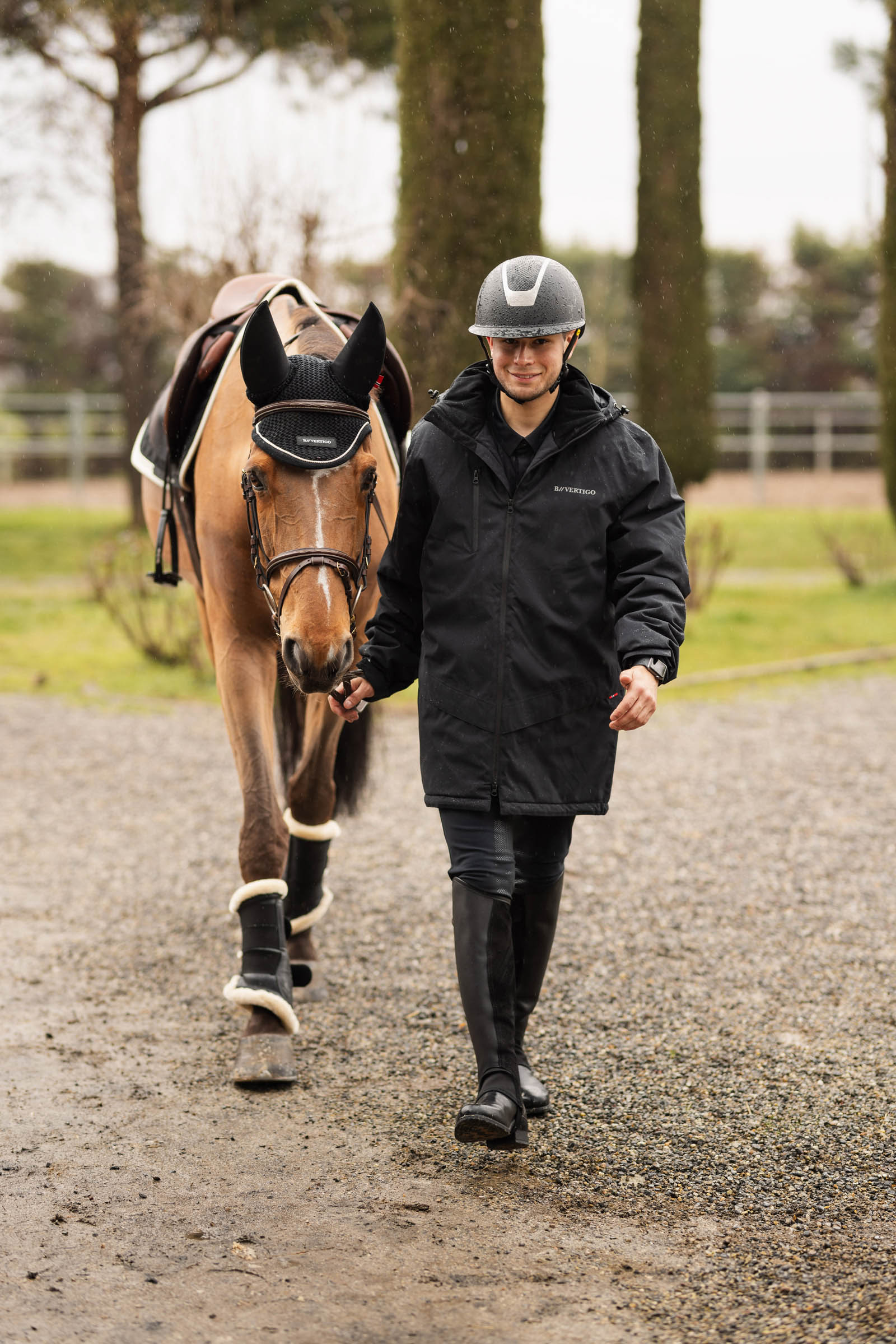 B Vertigo Milo Men's Waterproof Parka Riding Jacket