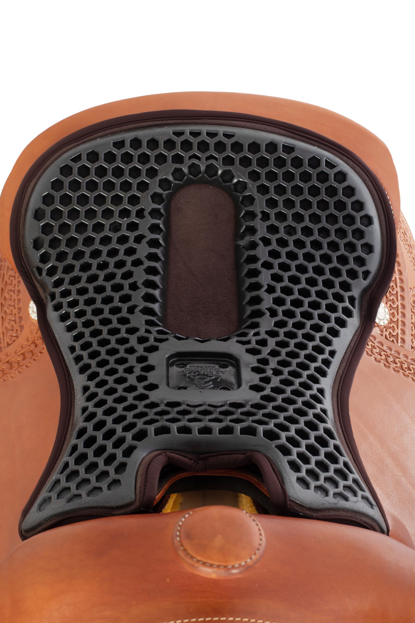 Acavallo Ortho-Coccyx Seat Saver Western Hexa Gel-Out Dri-lex, 20 mm