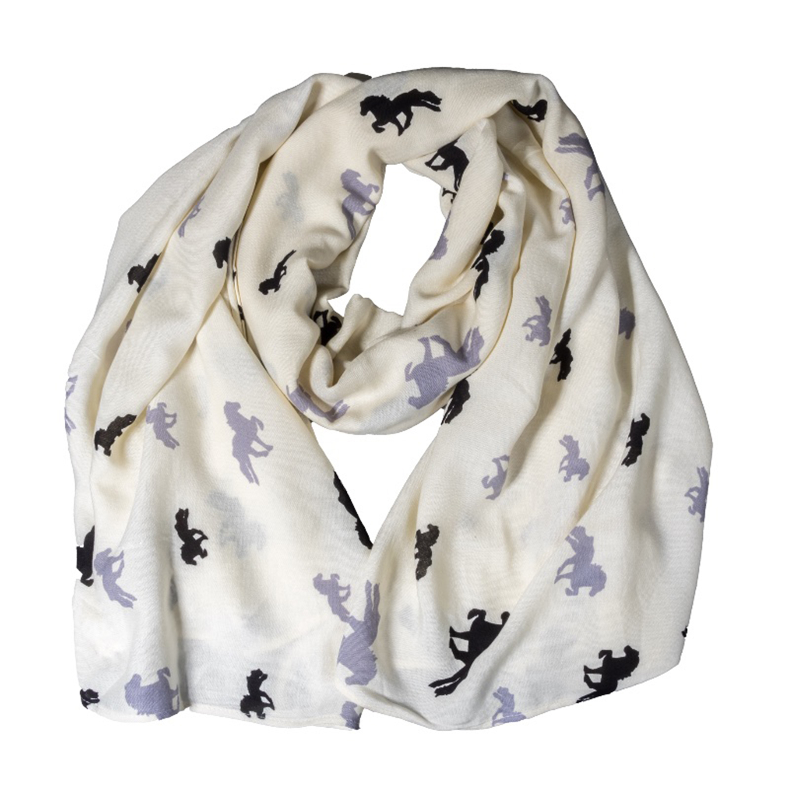 Karlslund Scarf With Horse Print