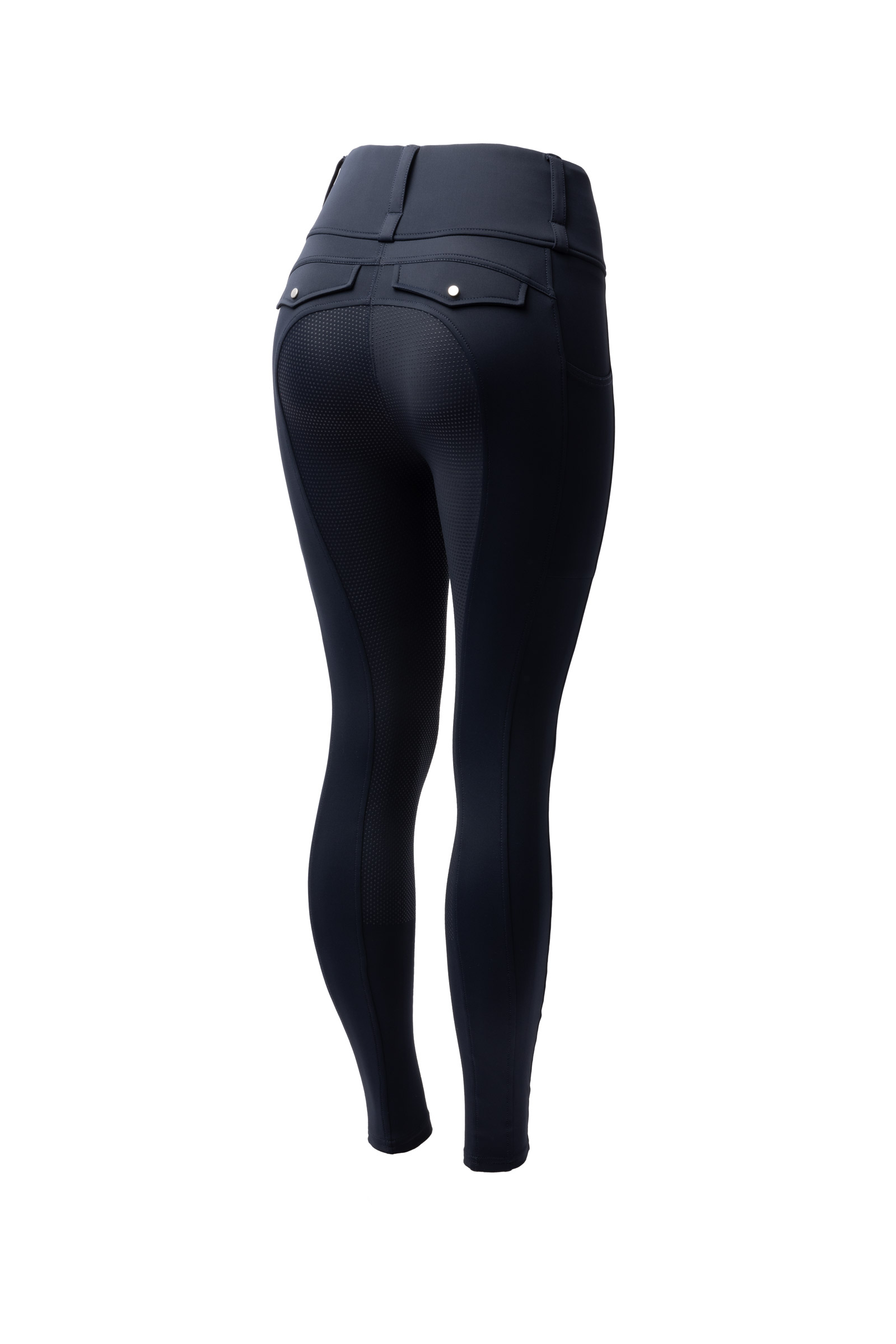 dark navy Horze Anya Women&acute;s Full Grip Riding Tights UPF 50+