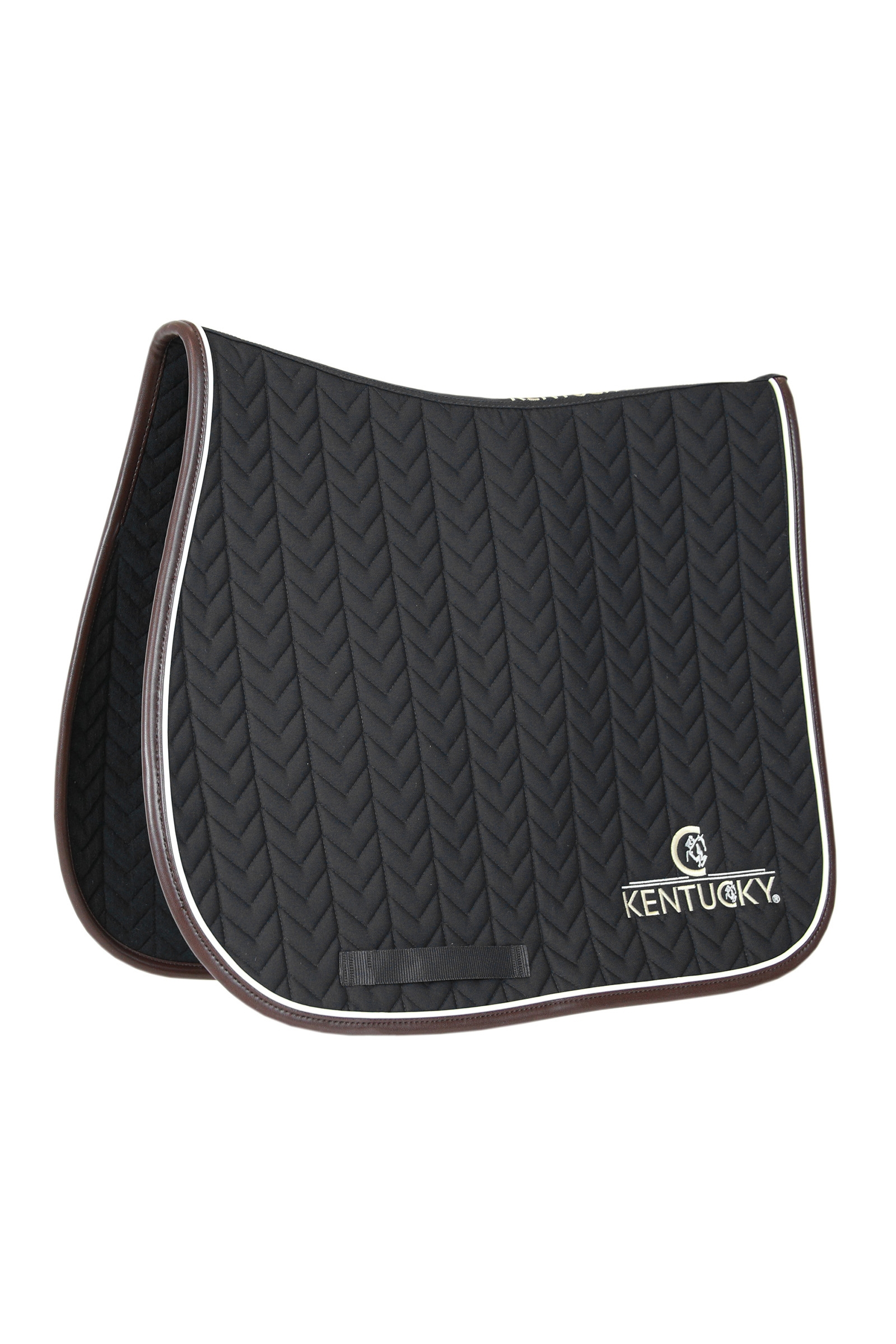 Kentucky Horsewear Saddle Pad Leather Fishbone Jumping