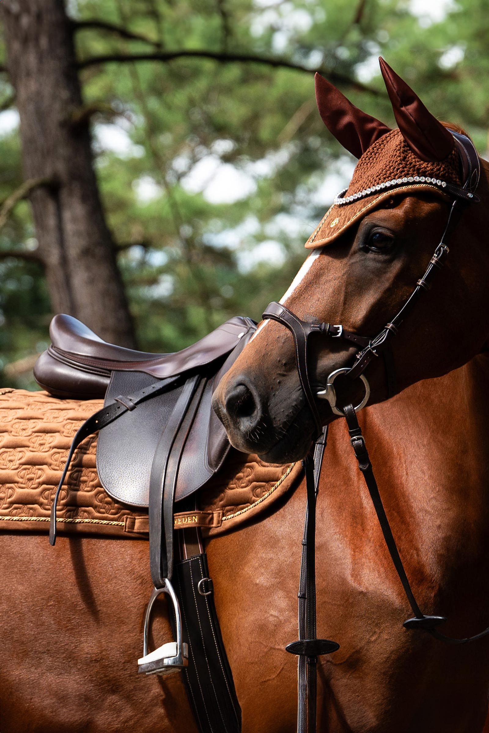 PS of Sweden Saddle Pad Velvet Monogram Jump