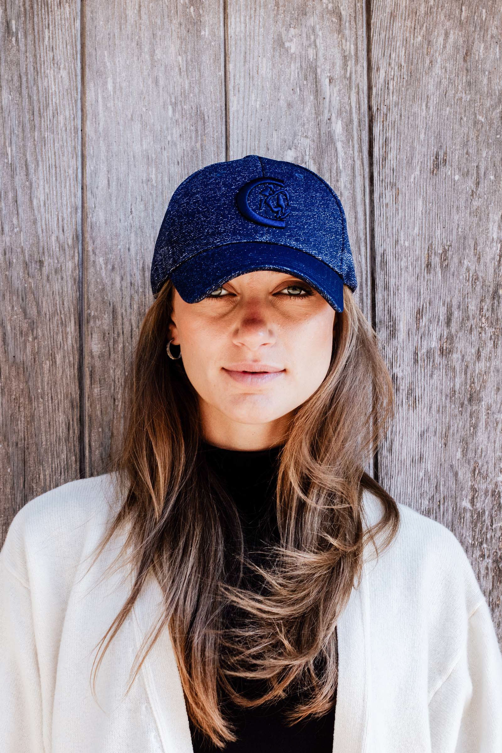 Dark Blue Kentucky Horsewear Glitter Baseball Cap