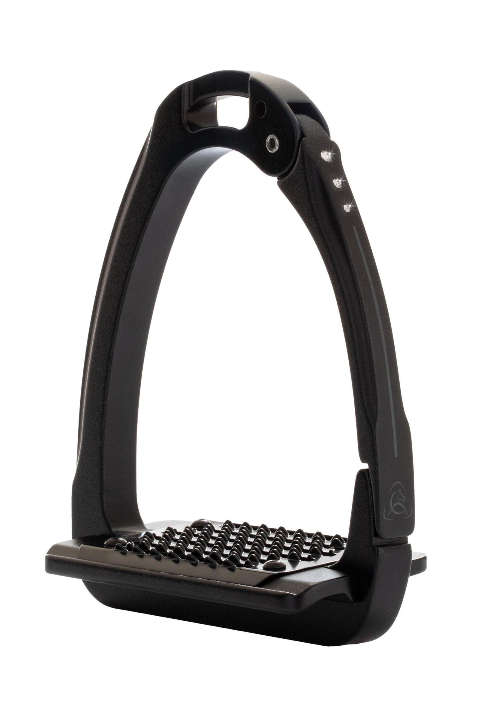 Total Black Acavallo Arena Aluplus 2.0 Stirrups Crystals