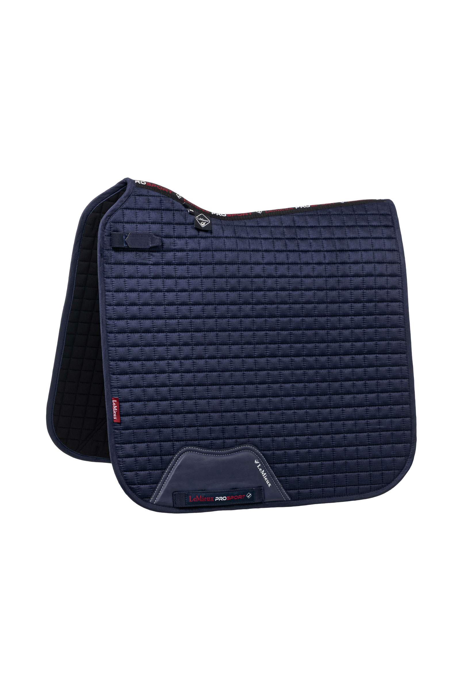 Dark Blue LeMieux Suede Square Dressage Saddle Pad