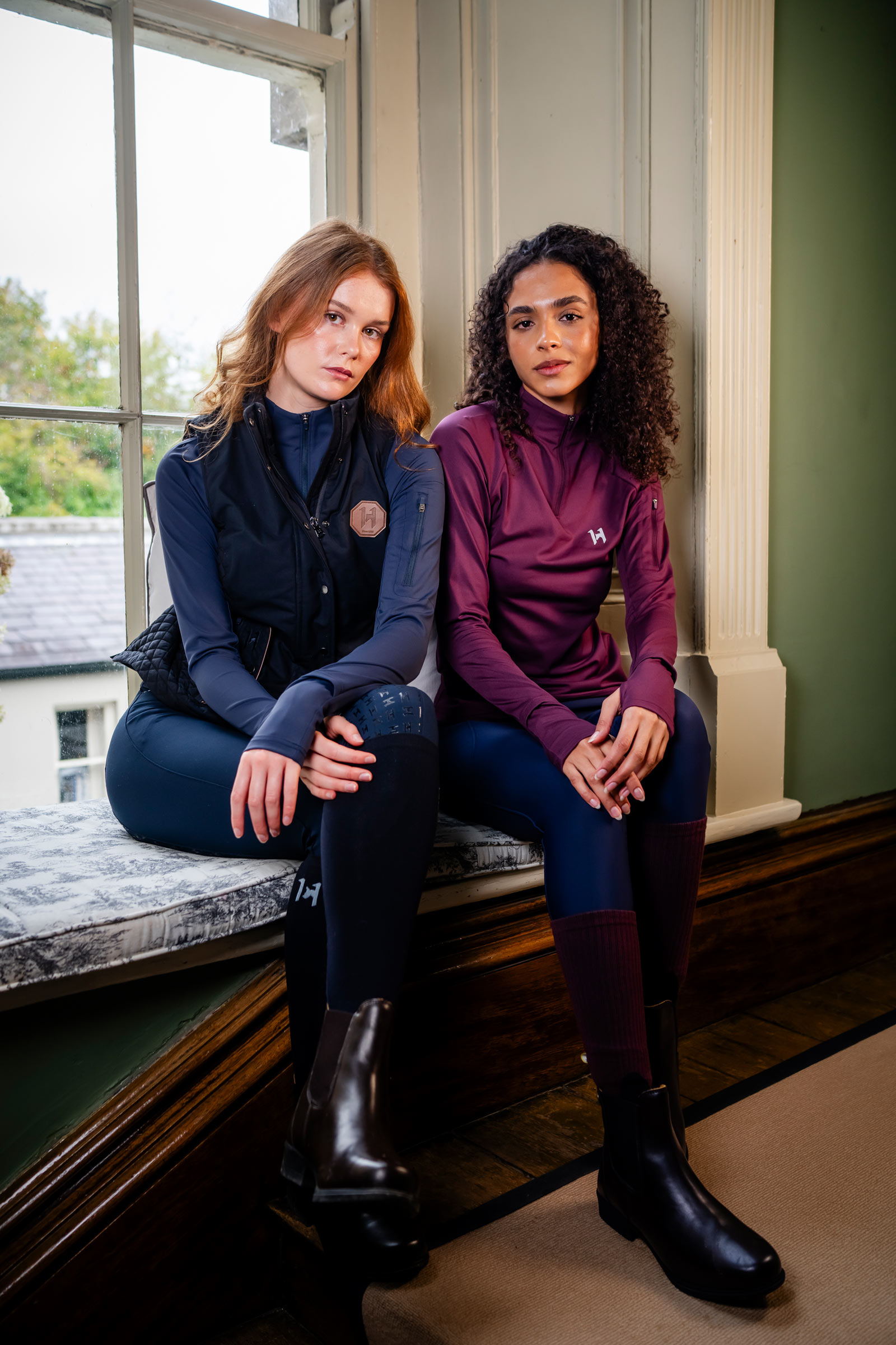 Core Navy Horseware Strive Winter Women´s 1/4 Zip Top